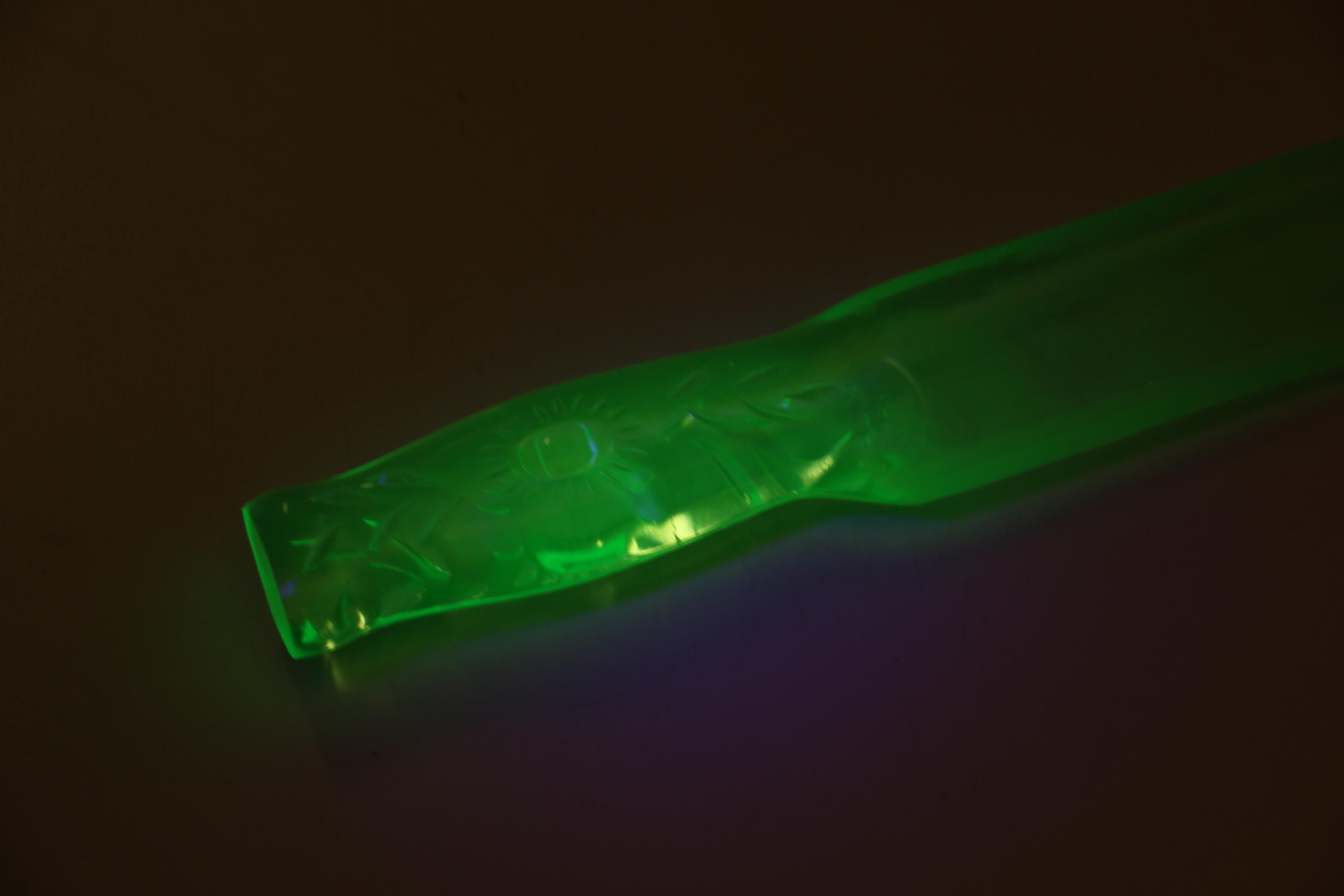 Uranium Glass Knife, Candlewick Glass, and MidCentury Kitchen Utensils