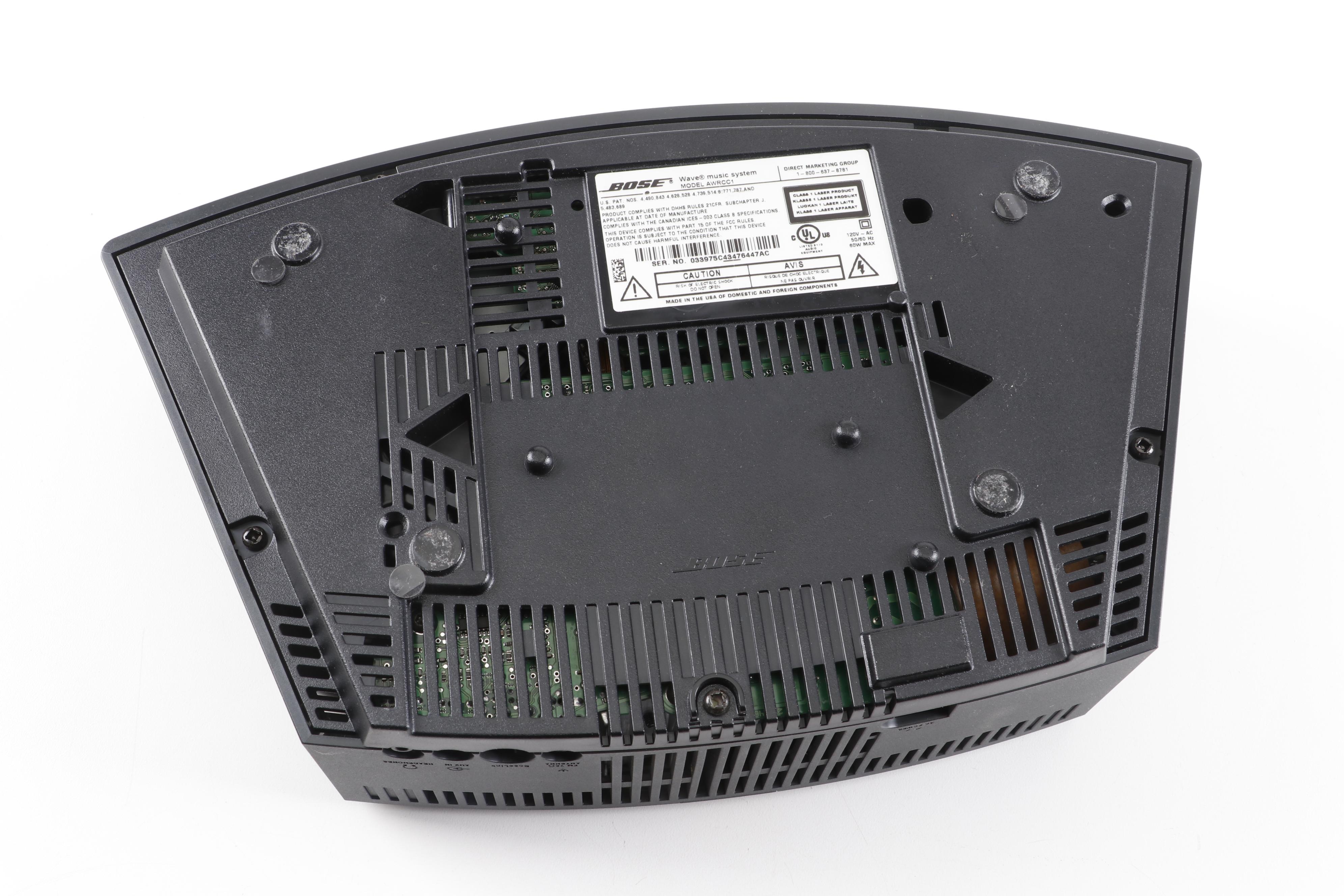 BOSE Wave Music System AM/FM Radio CD Player Model AWRCC1 EBTH