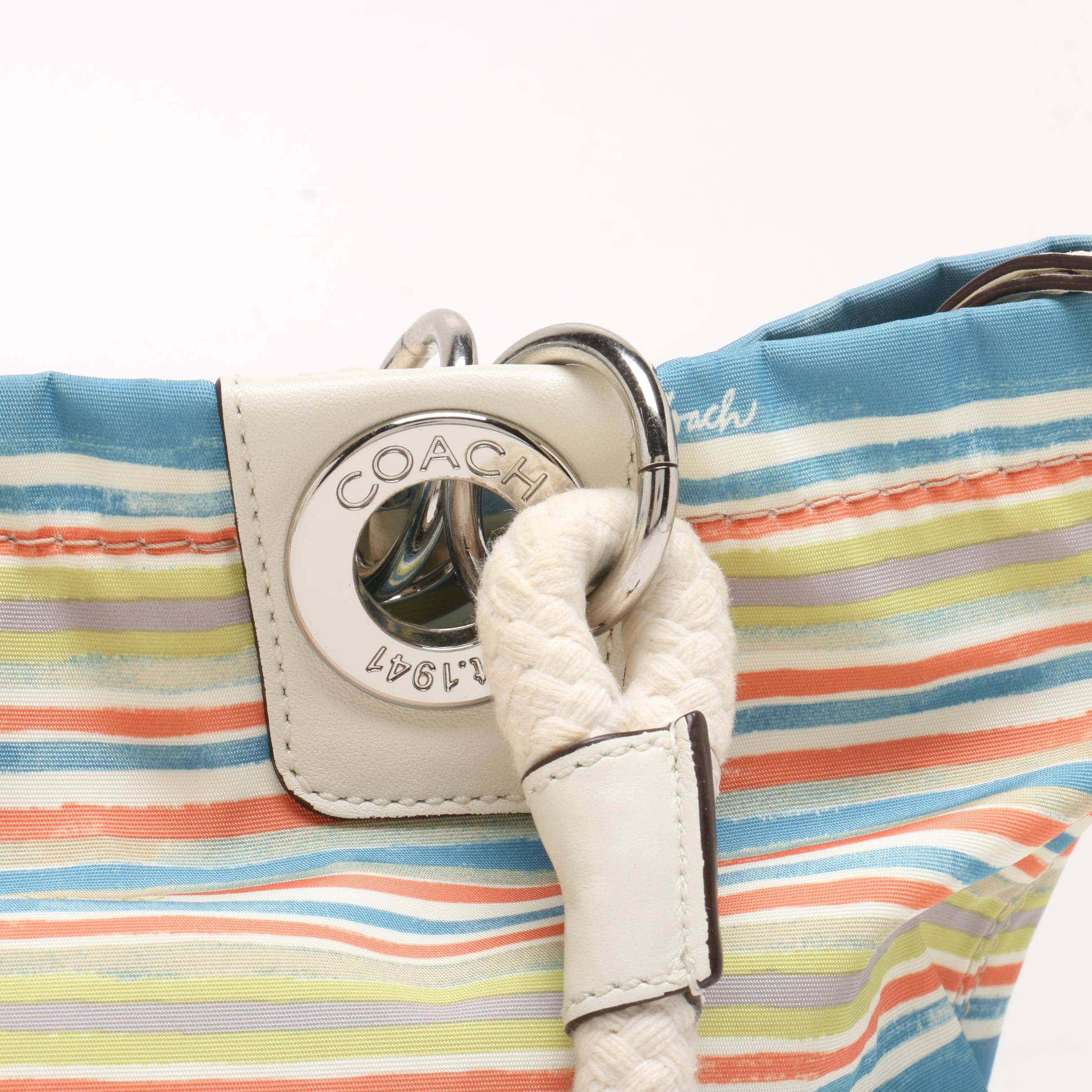 Coach Beach Multi Stripe East West Tote and Other Coach and Brighton Bags EBTH