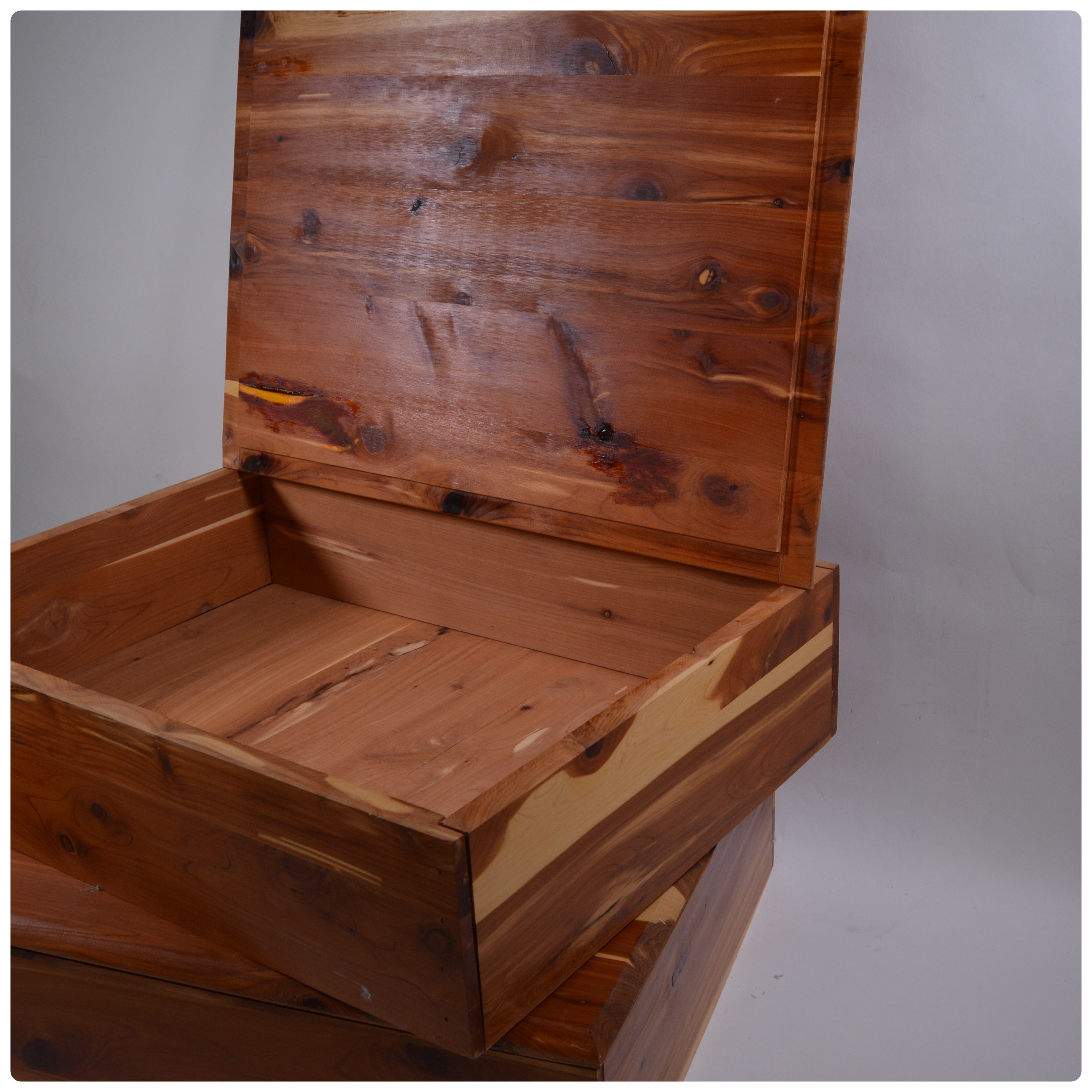 Cedar Storage Boxes, Pair EBTH