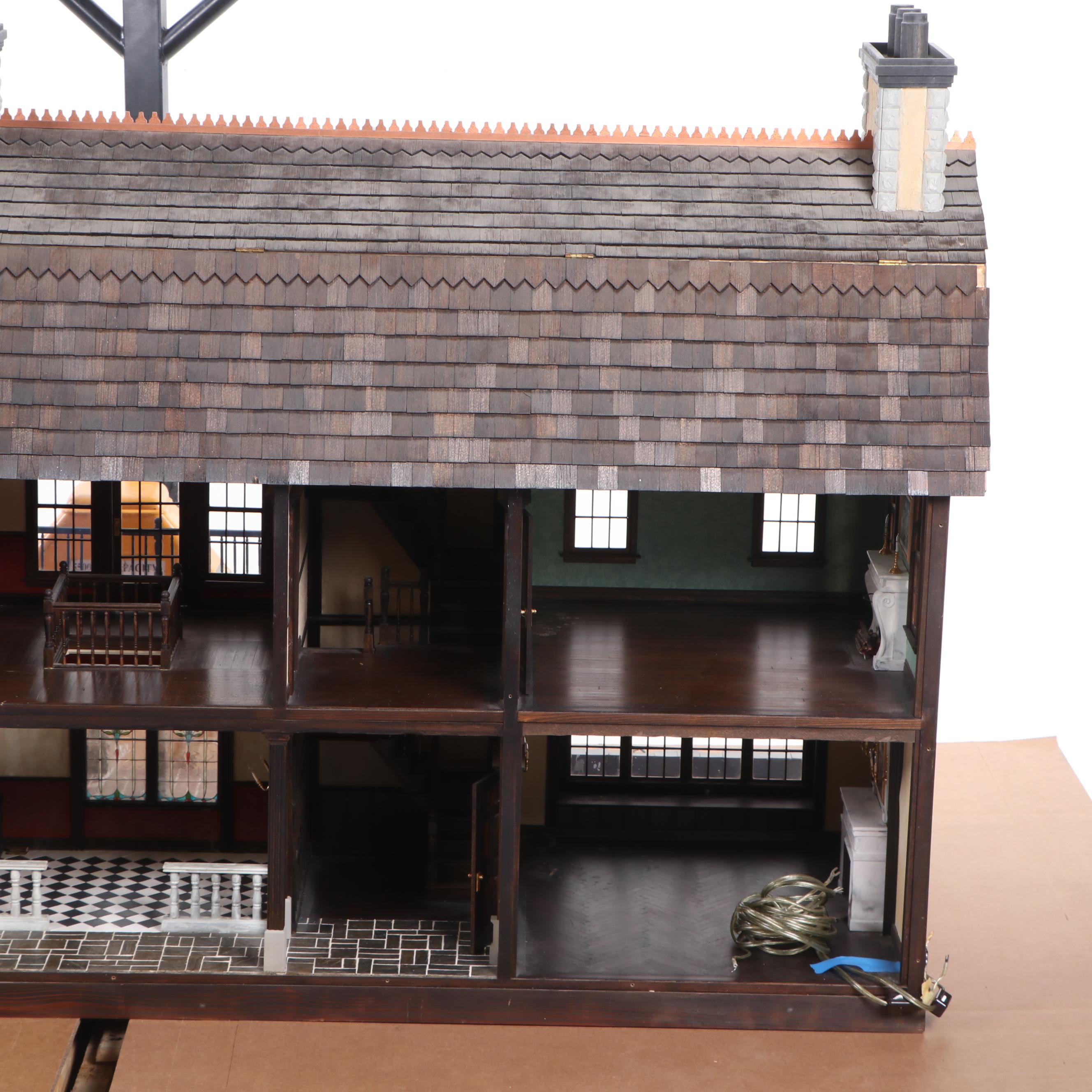 Lawbre "Old Westbury Hall" Tudor Dollhouse EBTH
