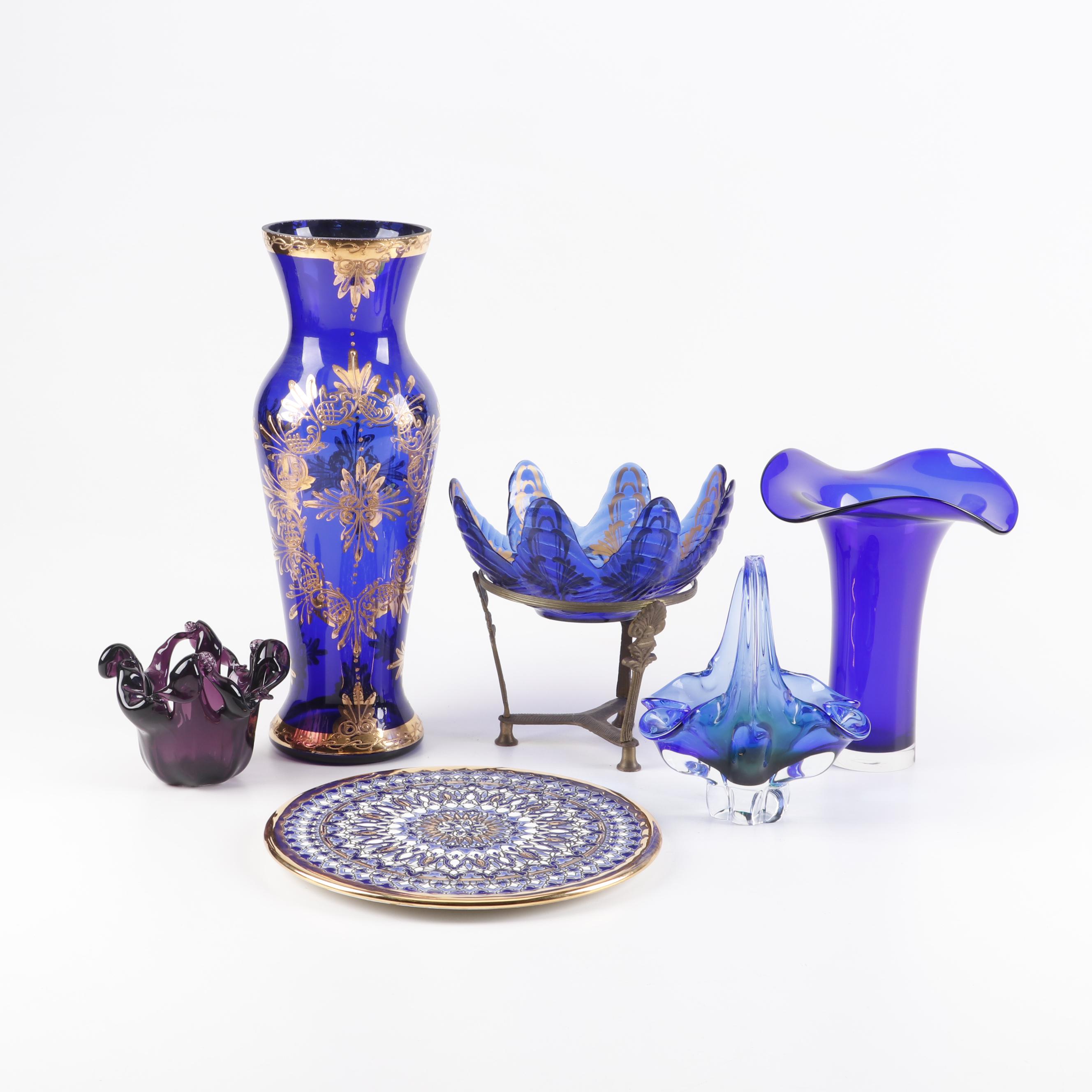 Ceramic Murano And Bohemian Glass Vases And Tabletop Decor Ebth