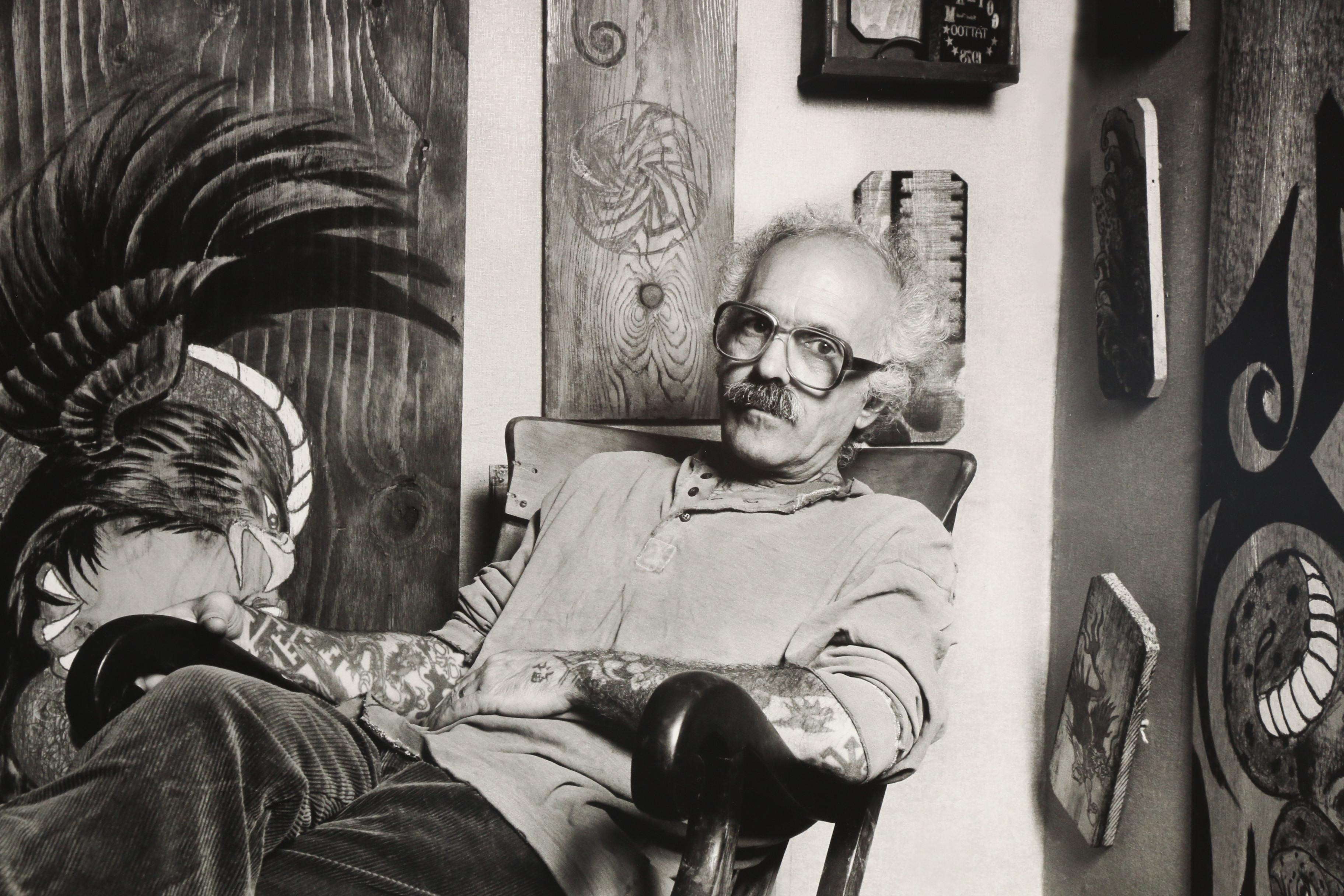 John Wyatt Archival Inkjet Print "Thom deVita, Tattoo Artist 1995" EBTH