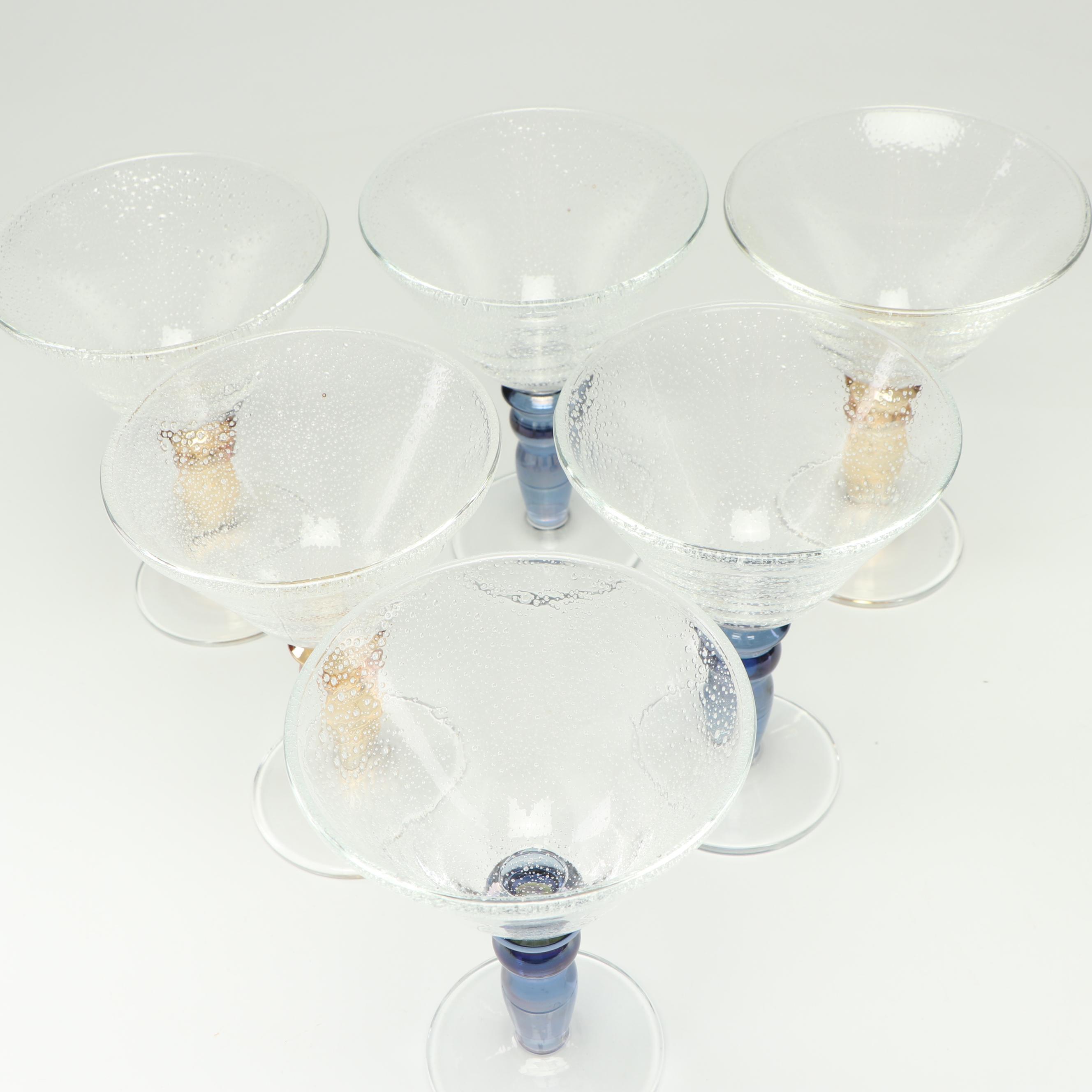 Art Glass Martini Glasses EBTH