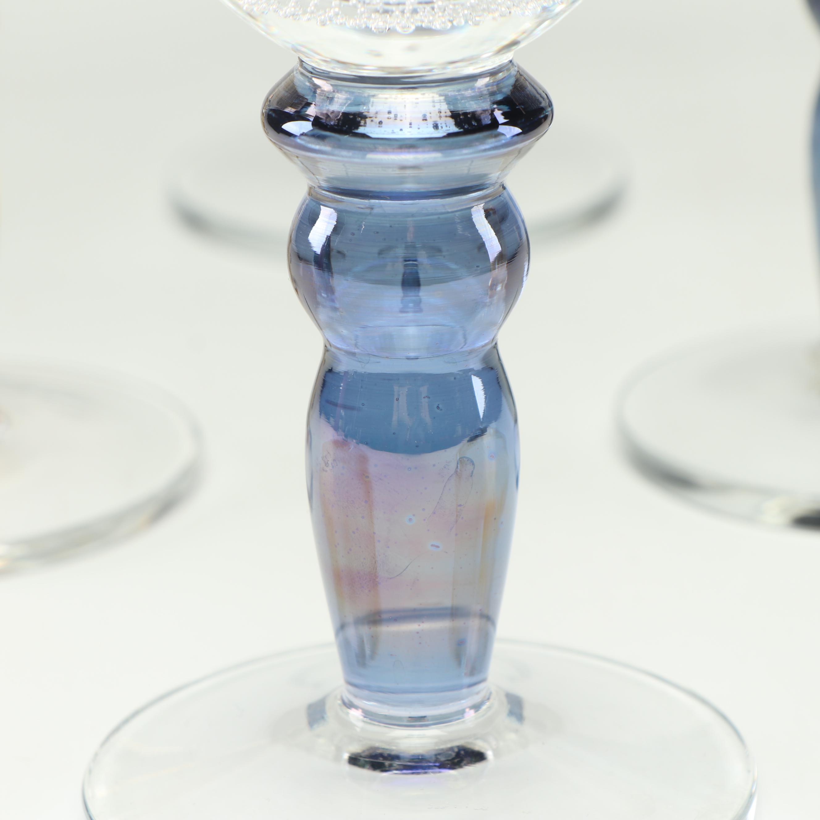 Art Glass Martini Glasses EBTH