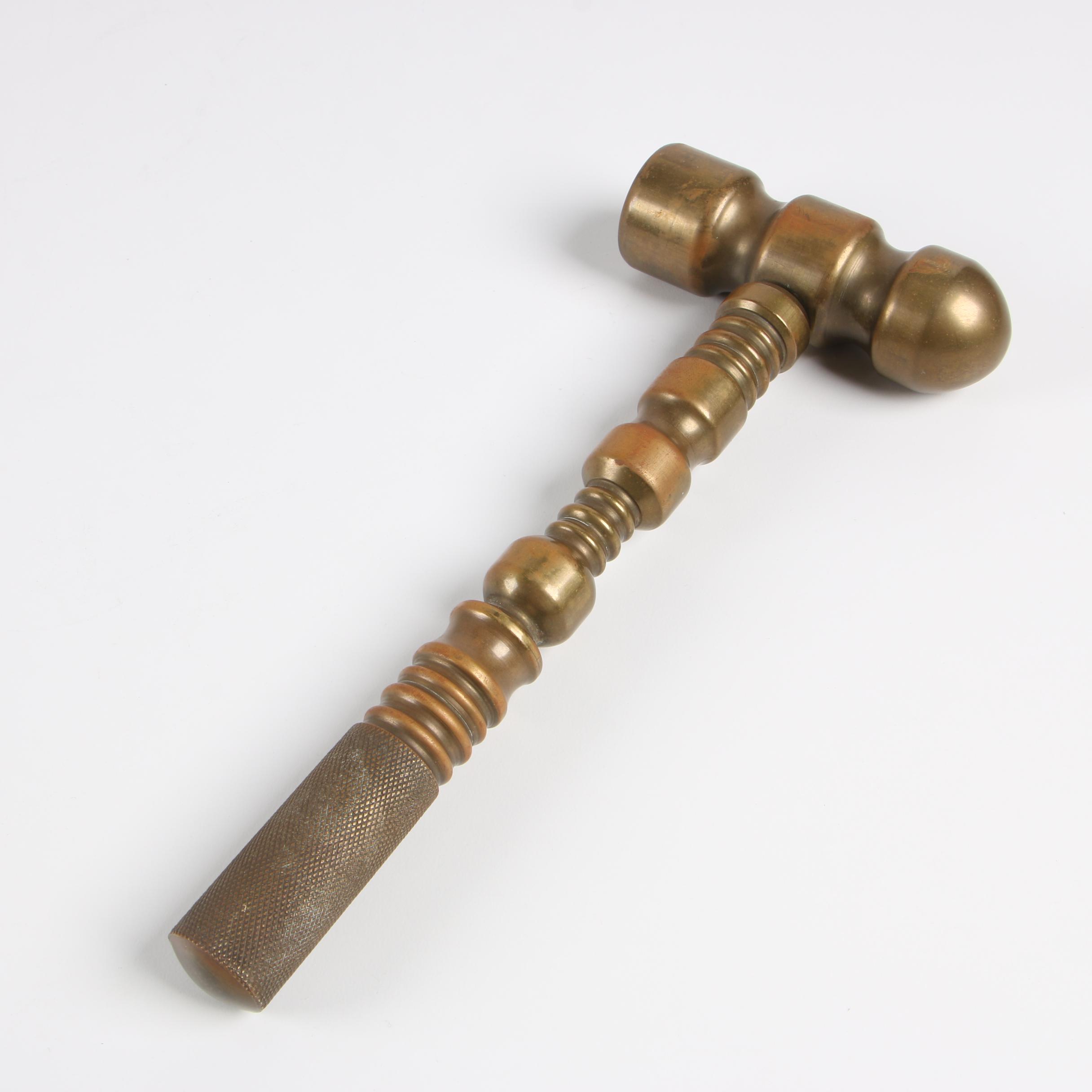 Solid Brass Ball Peen Hammer with Detachable Handle EBTH