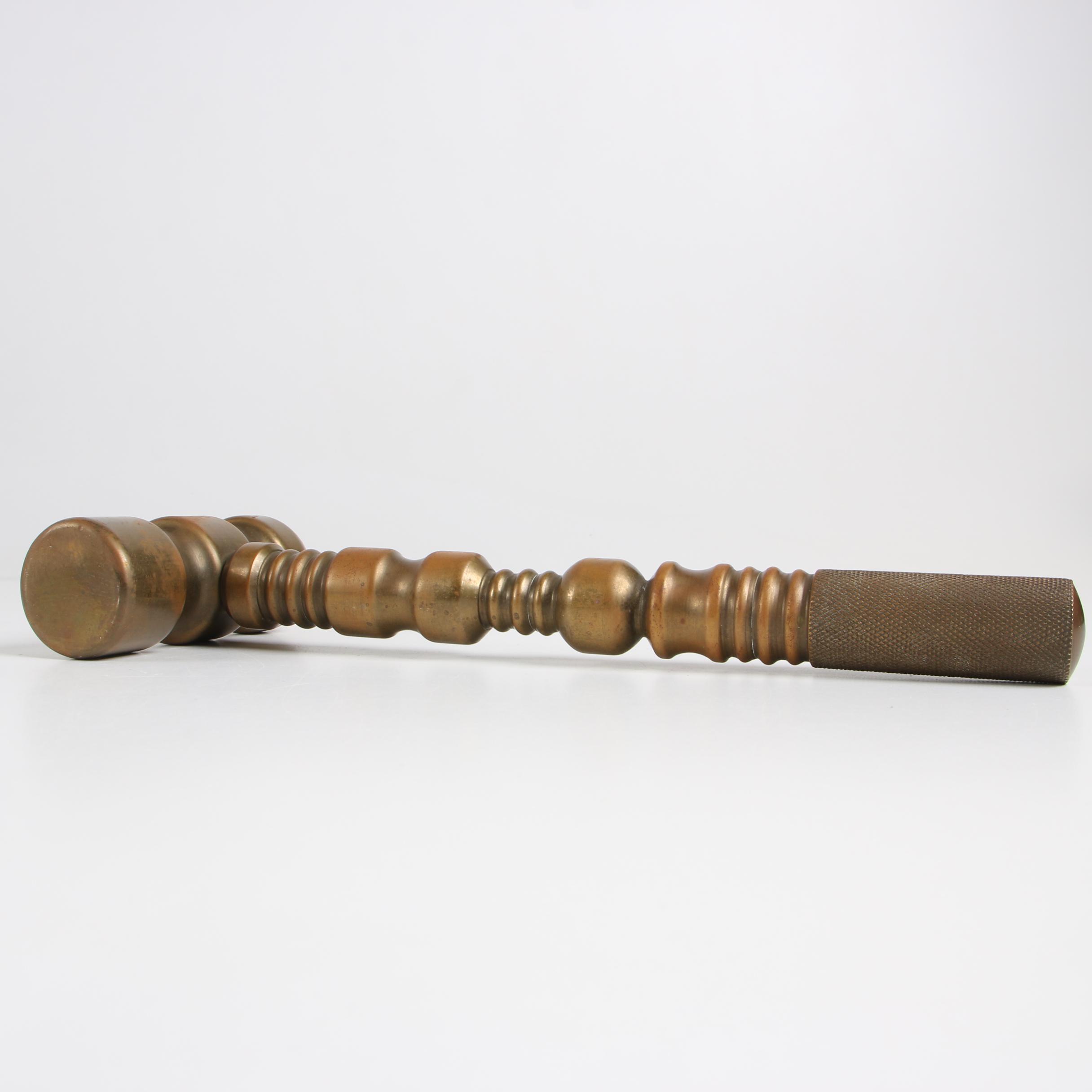 Solid Brass Ball Peen Hammer with Detachable Handle EBTH