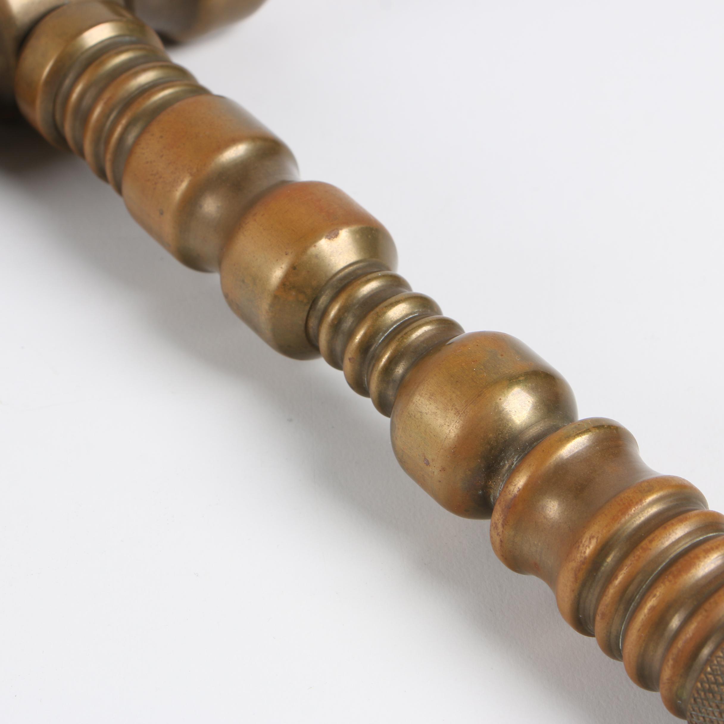 Solid Brass Ball Peen Hammer with Detachable Handle EBTH