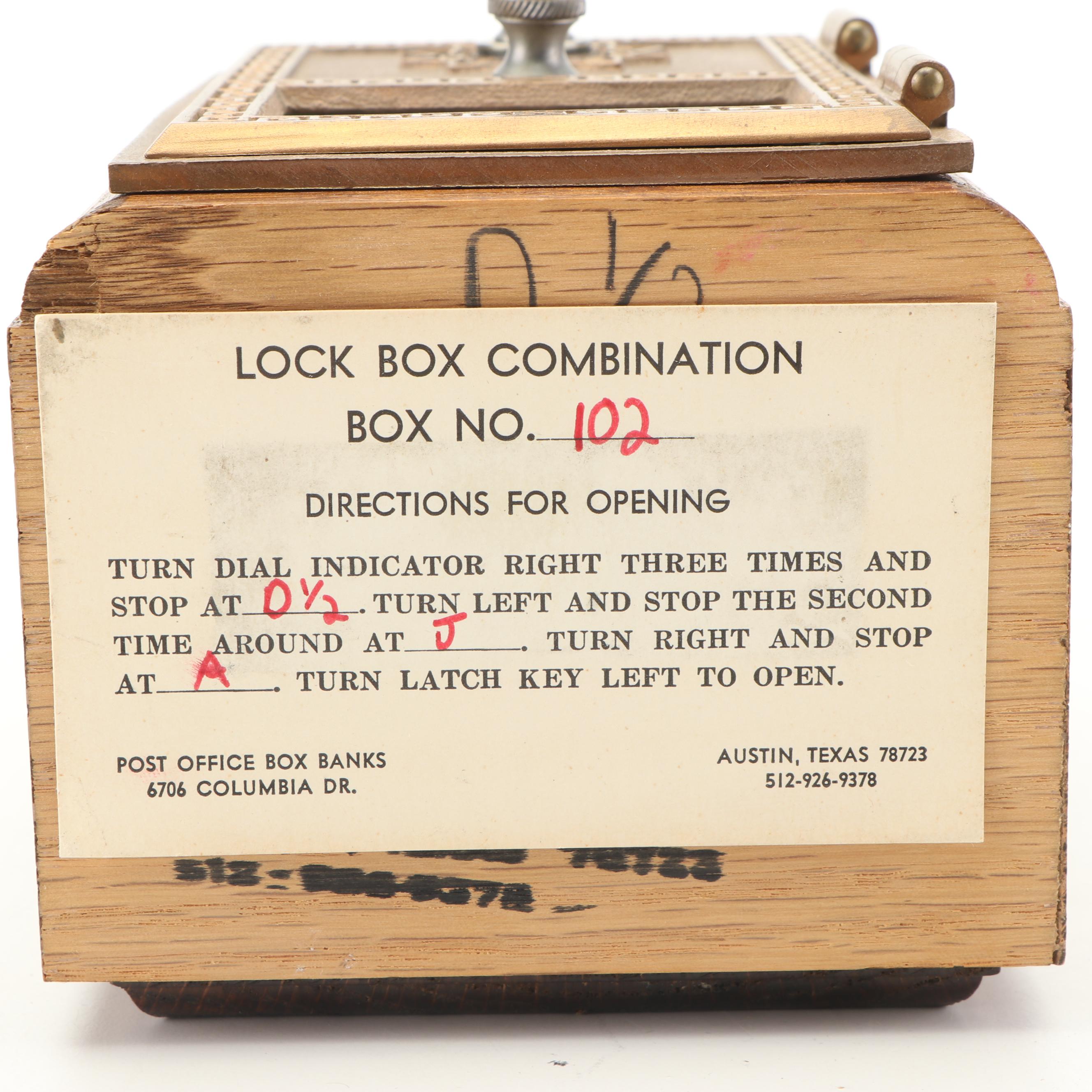 Vintage Post Office Lock Box Bank EBTH