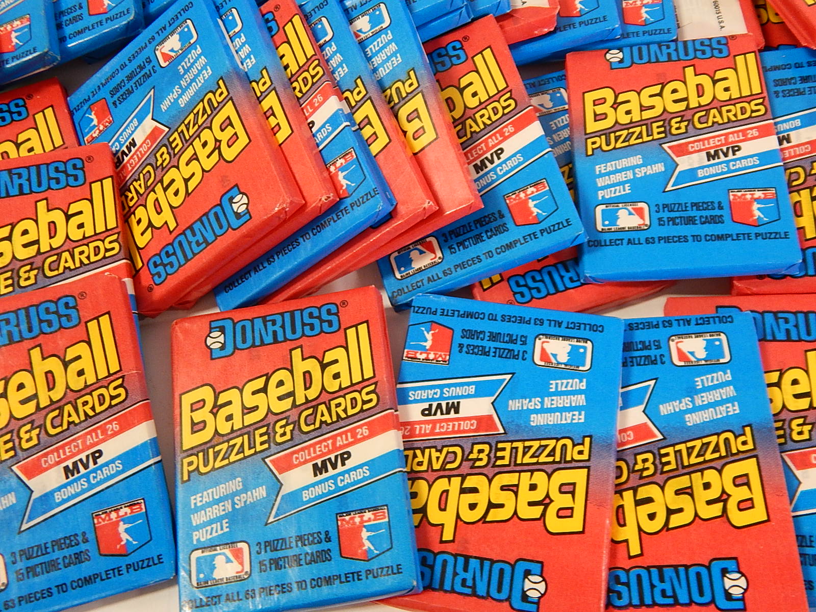 1989 Donruss Unopened Wax Packs of Baseball Cards Over 100 Count EBTH