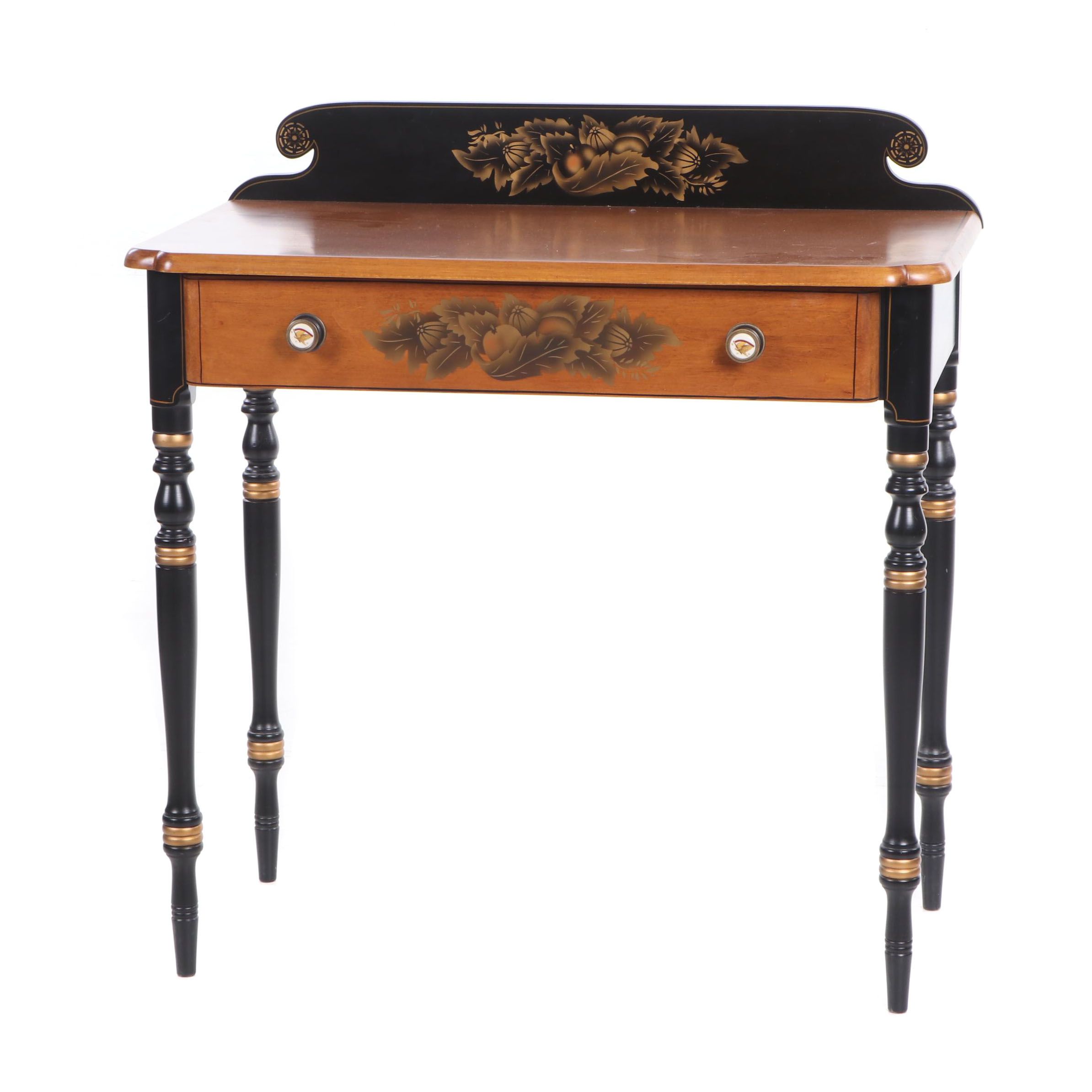 L Hitchcock Wooden Desk Vintage Ebth