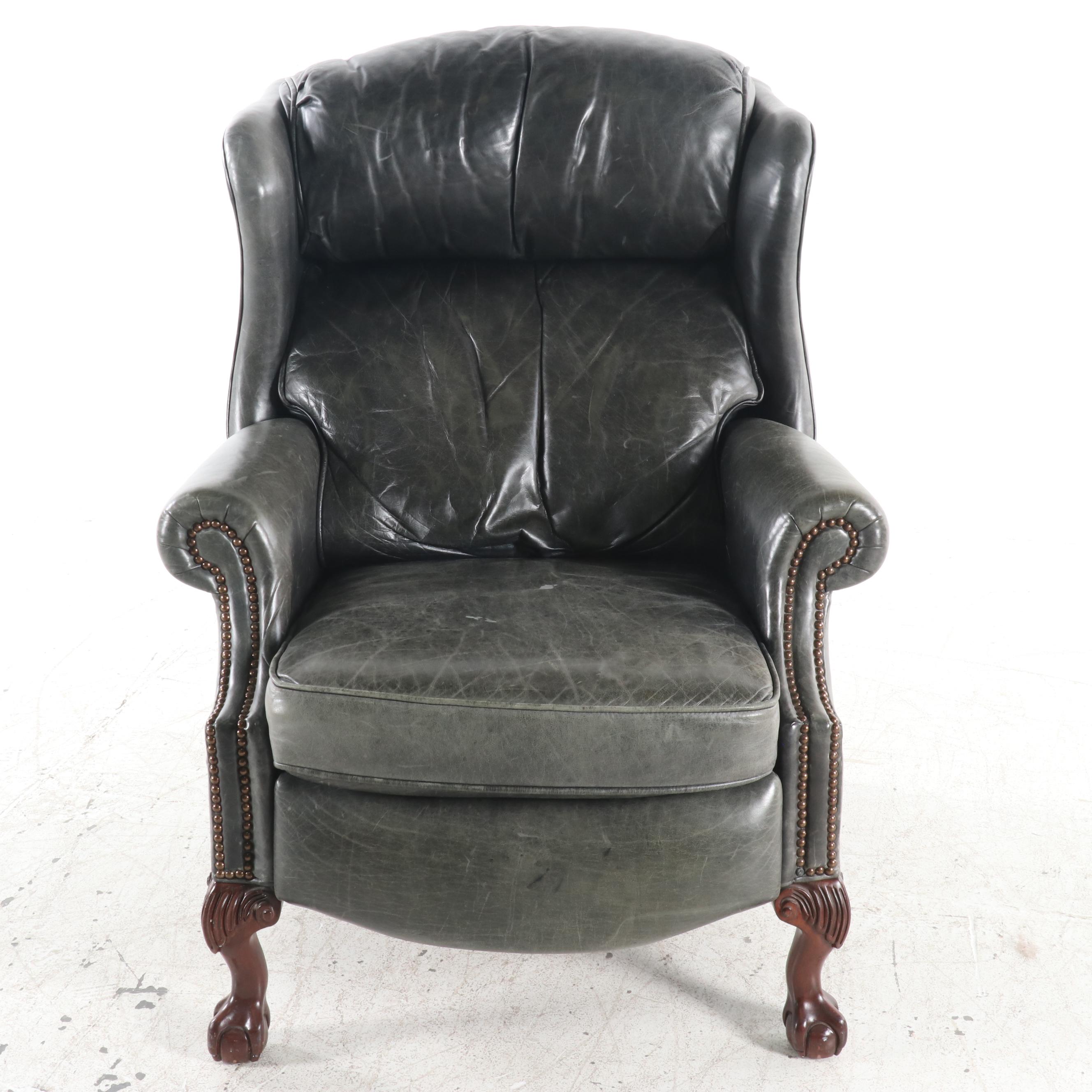 Contemporary Bradington Young Leather Wingback Recliner EBTH
