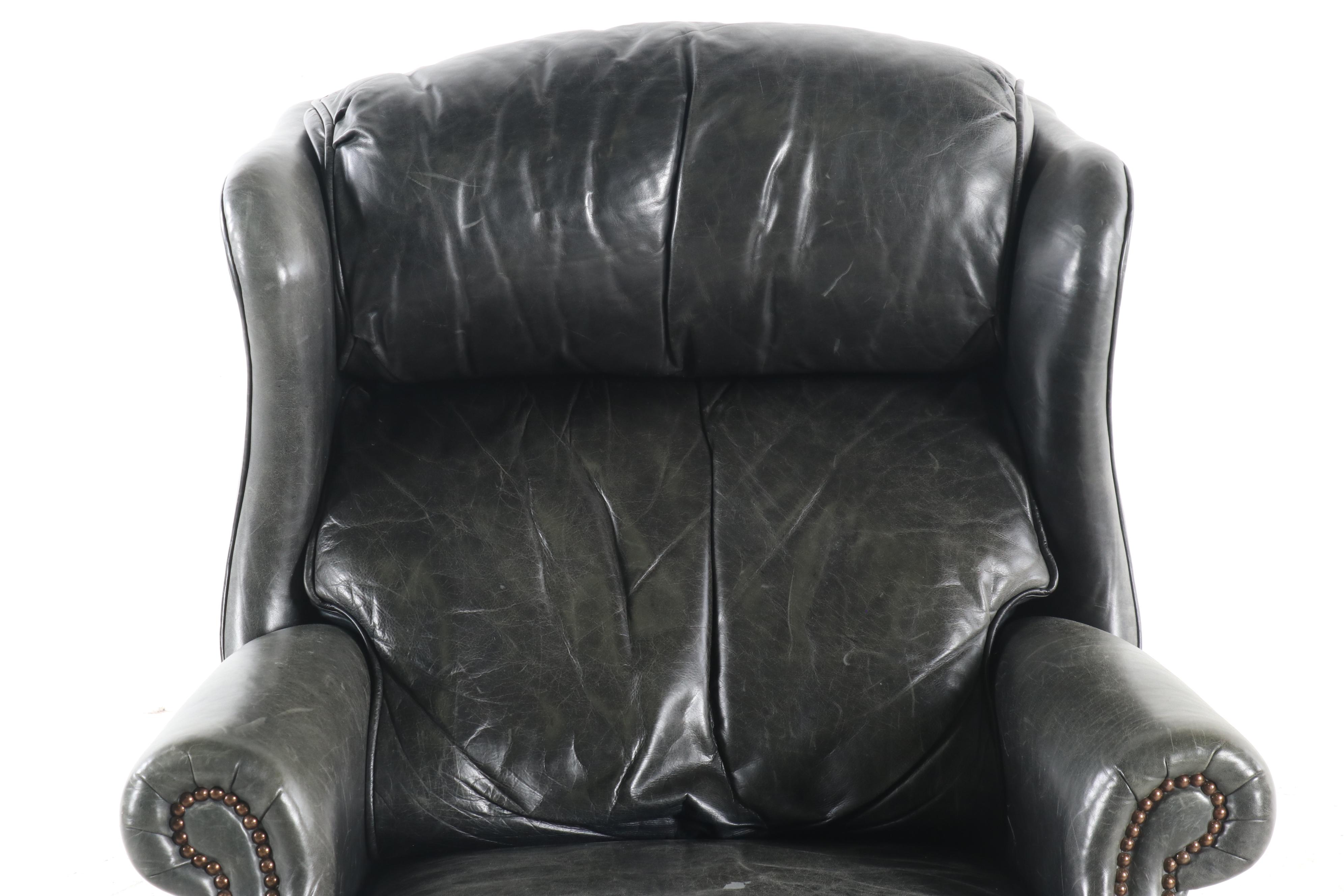 Contemporary Bradington Young Leather Wingback Recliner EBTH