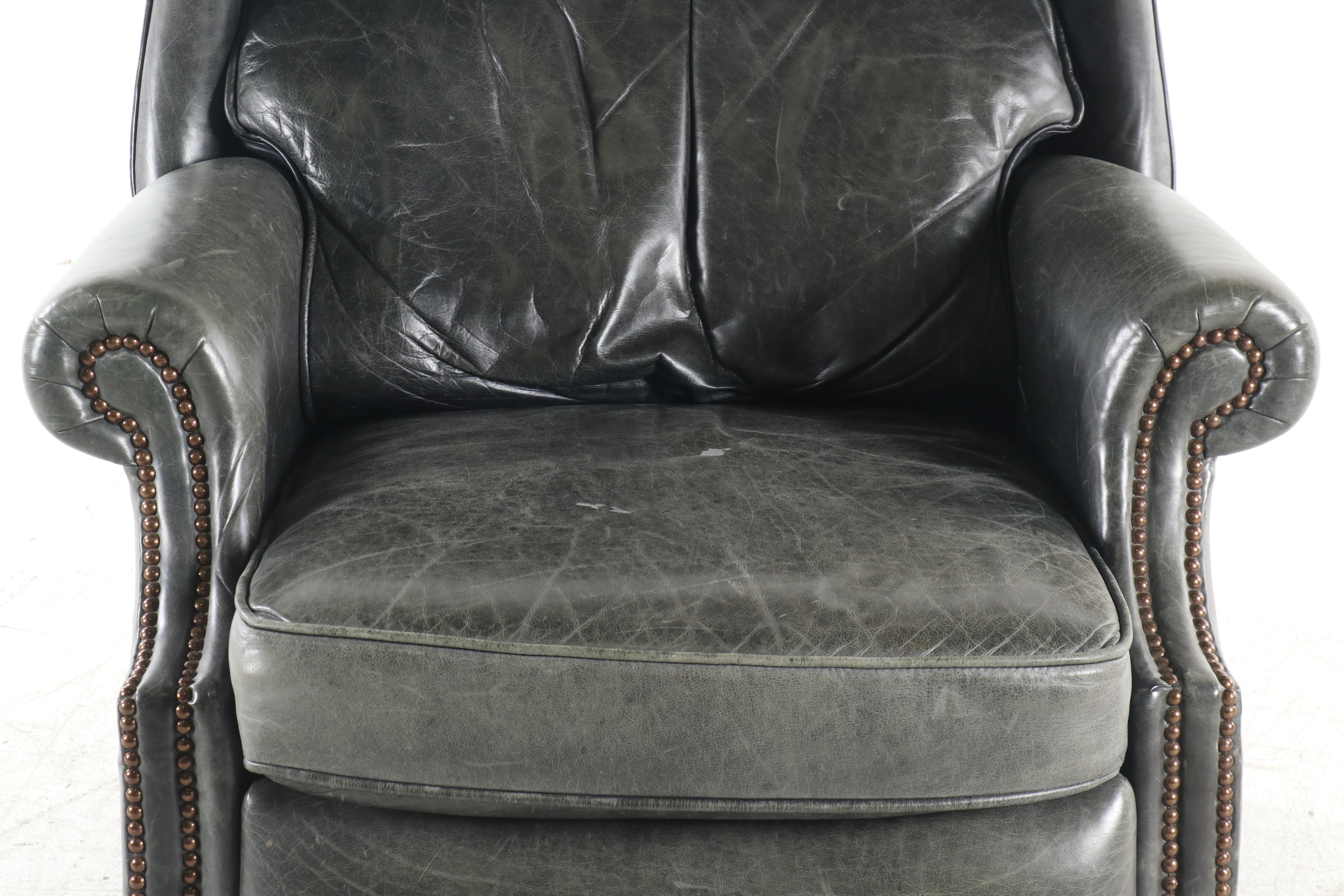 Contemporary Bradington Young Leather Wingback Recliner EBTH
