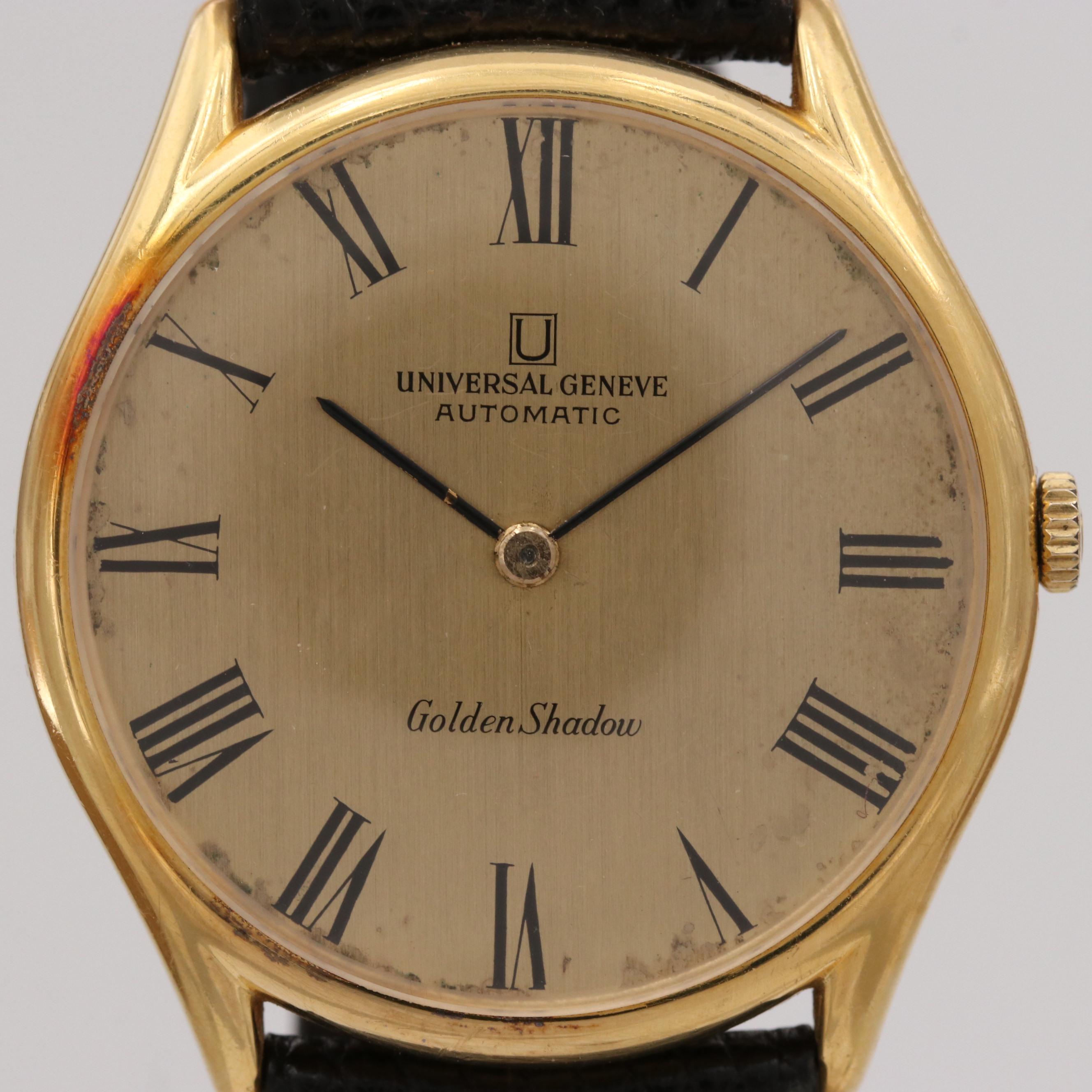 Vintage Universal Geneve Golden Shadow 18K Yellow Gold Automatic Wristwatch EBTH