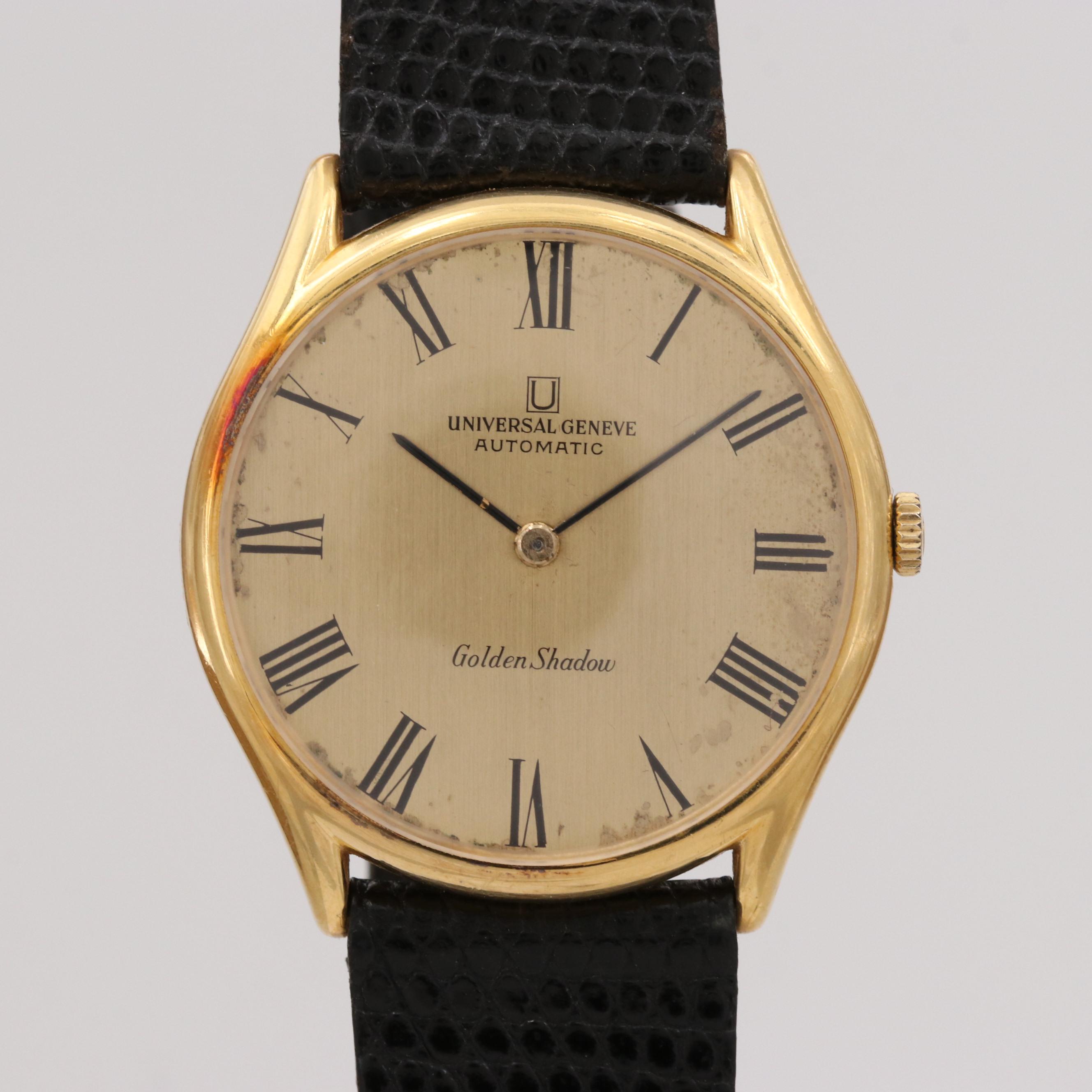 Vintage Universal Geneve Golden Shadow 18K Yellow Gold Automatic Wristwatch EBTH