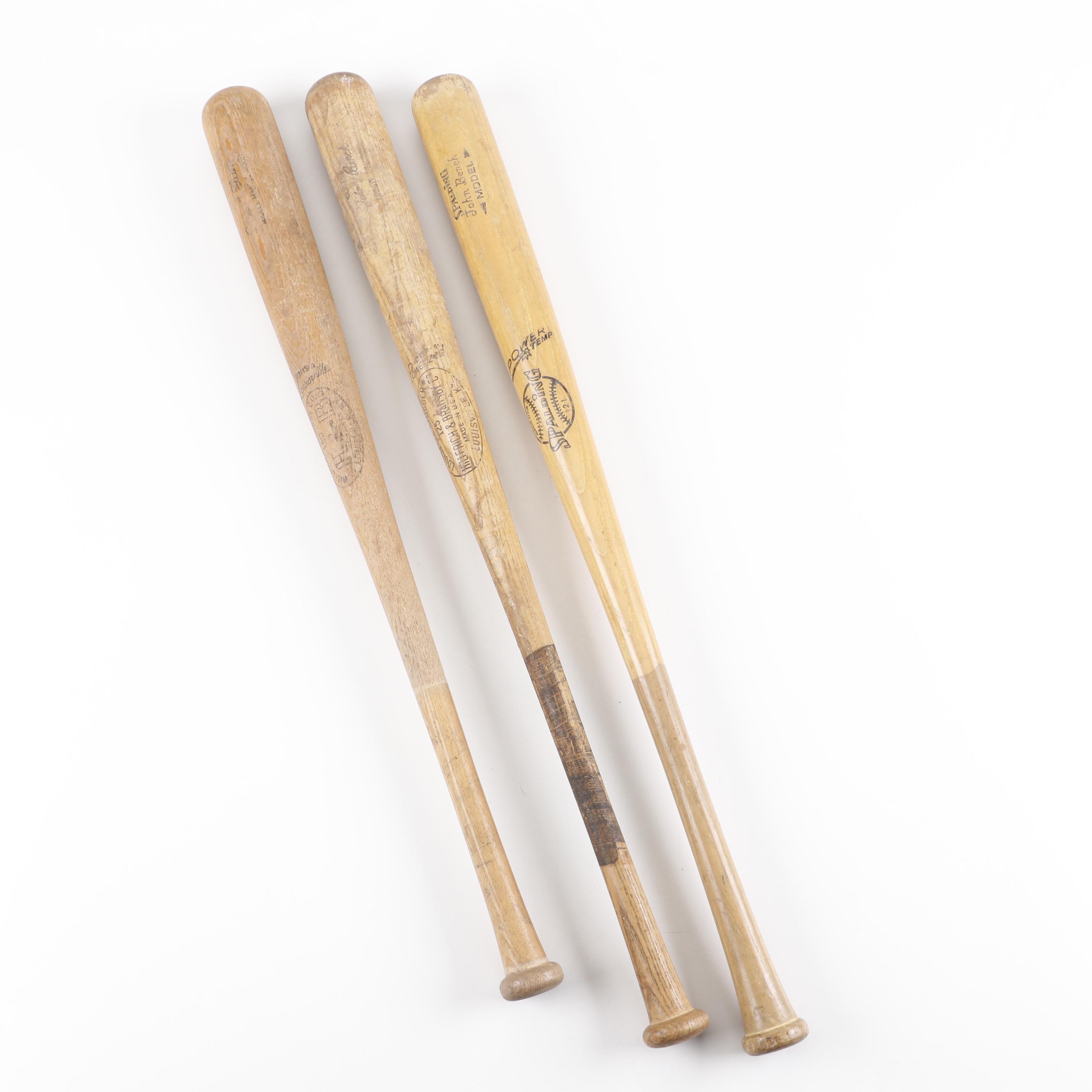 Spaulding and Louisville Slugger Oak Baseball Bats, Group of Three EBTH