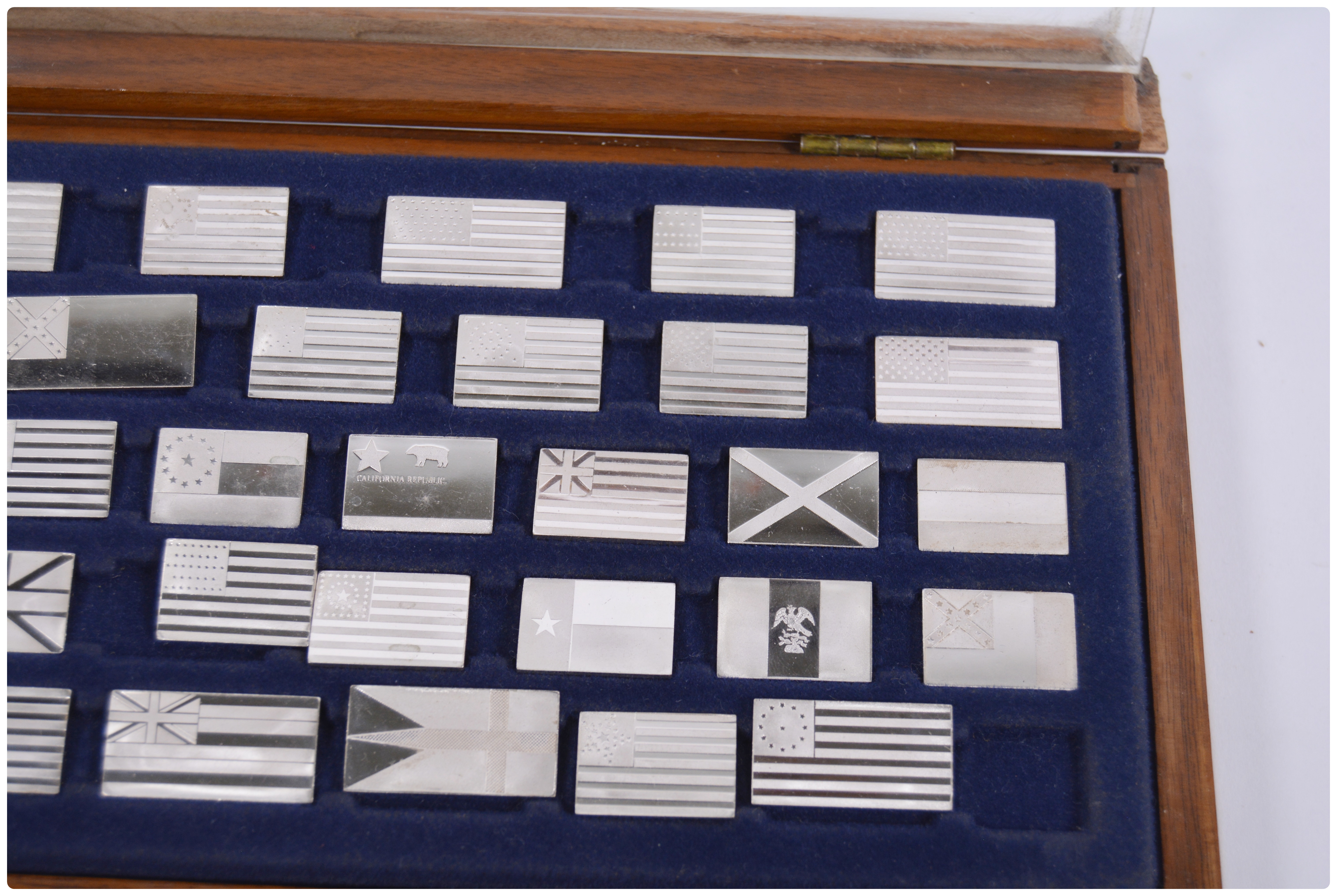 Franklin Mint "Flags of America" Sterling Silver Ingot Collection EBTH