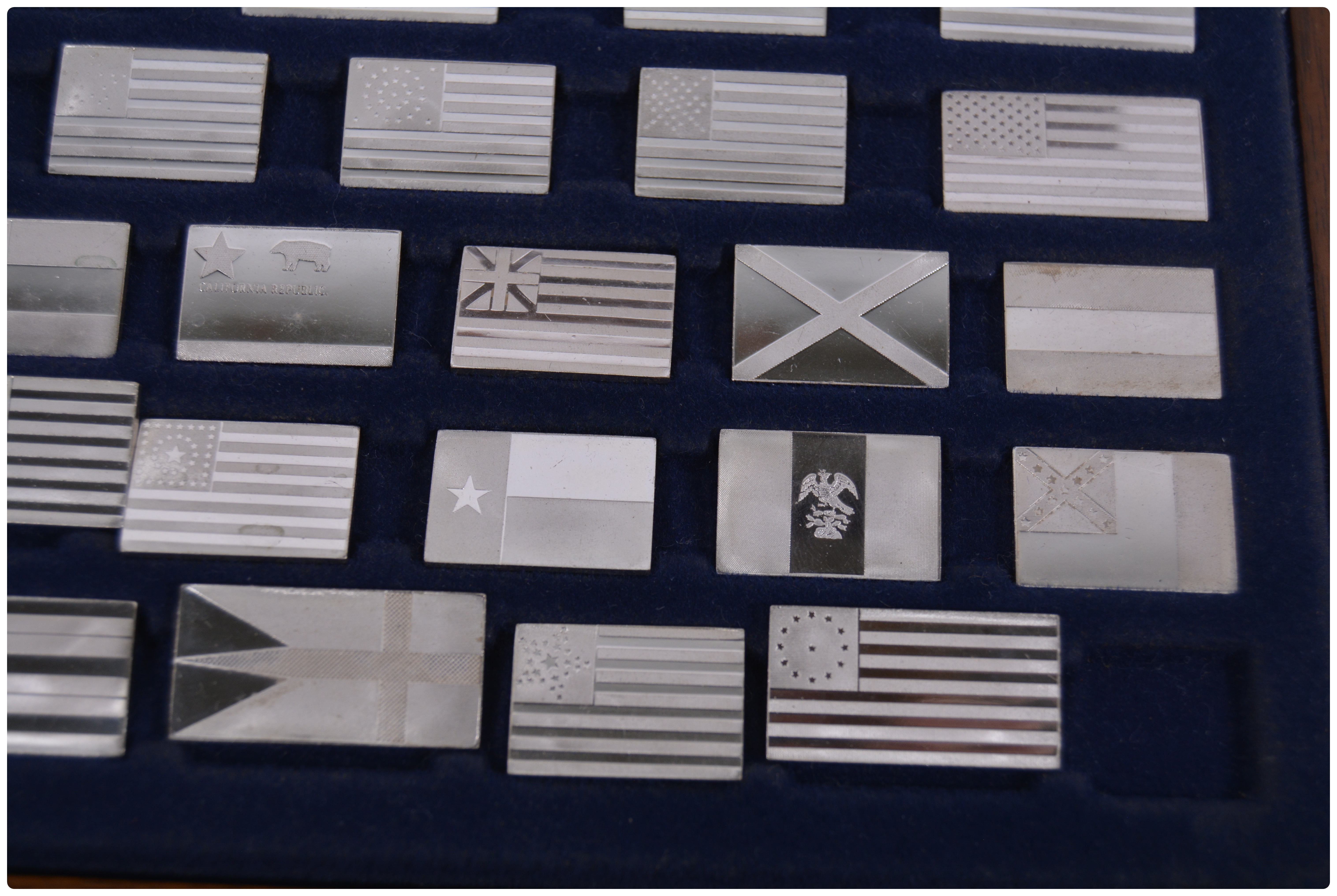 Franklin Mint "Flags of America" Sterling Silver Ingot Collection EBTH