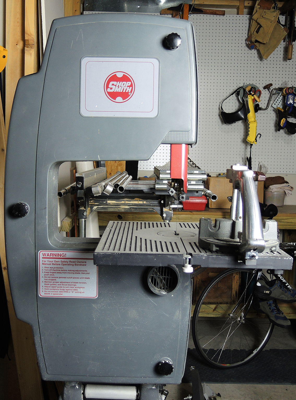 ShopSmith Band Saw, Lathe, Table Saw, Horizontal Boring Drill And ...