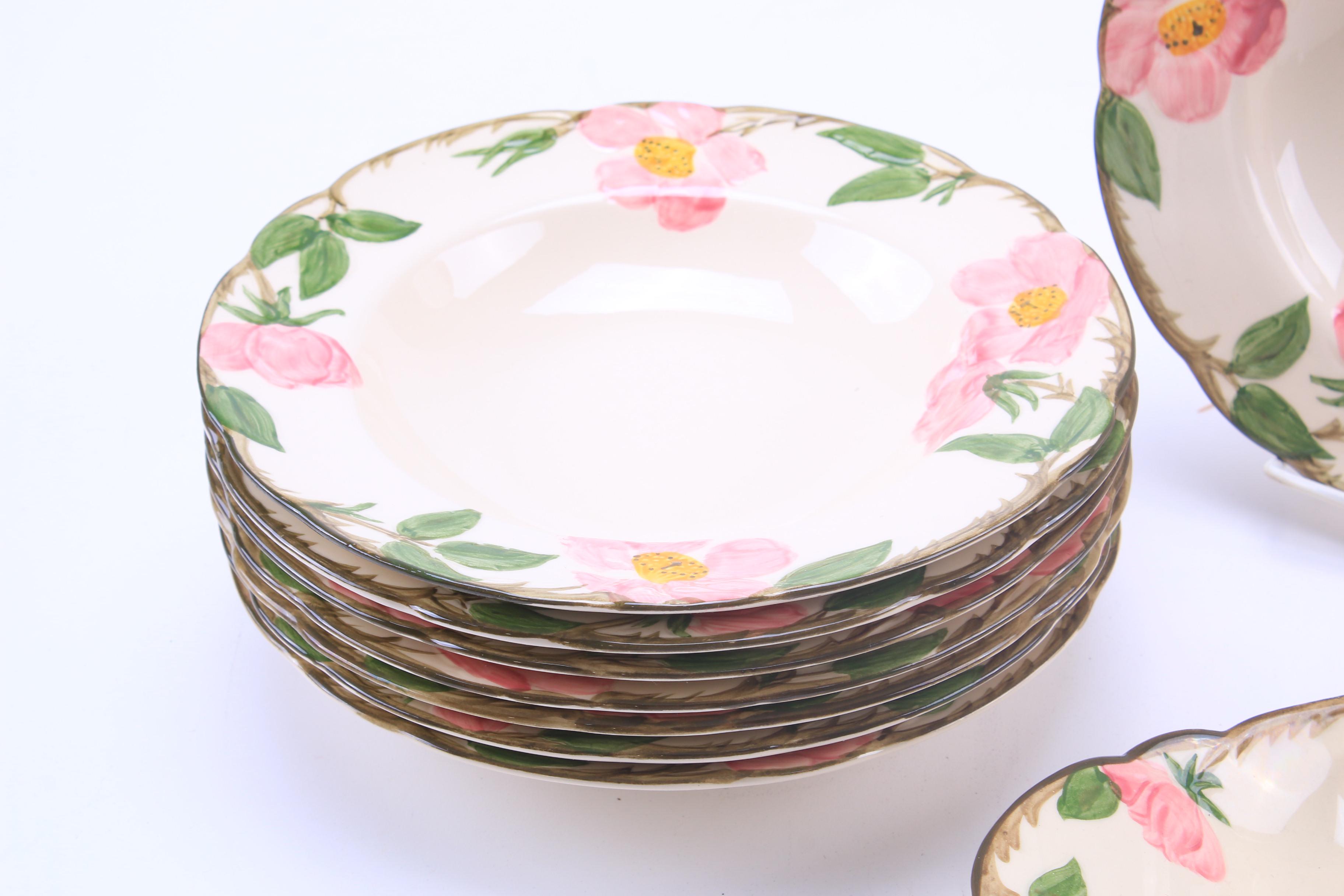 Franciscan "Desert Rose" Soup Bowls and Ashtray EBTH