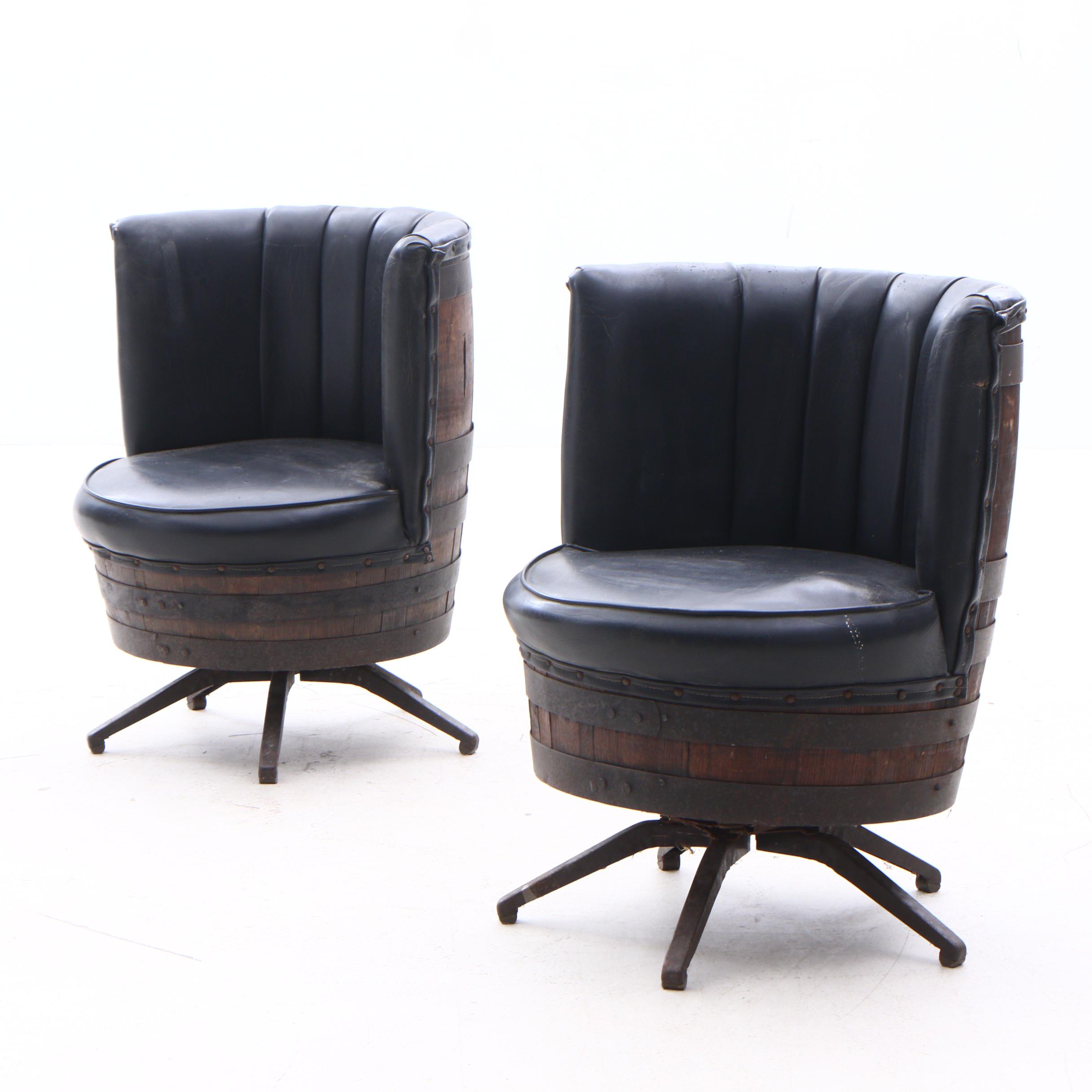 Jack Daniels Whisky Barrel Chairs Circa 1970s