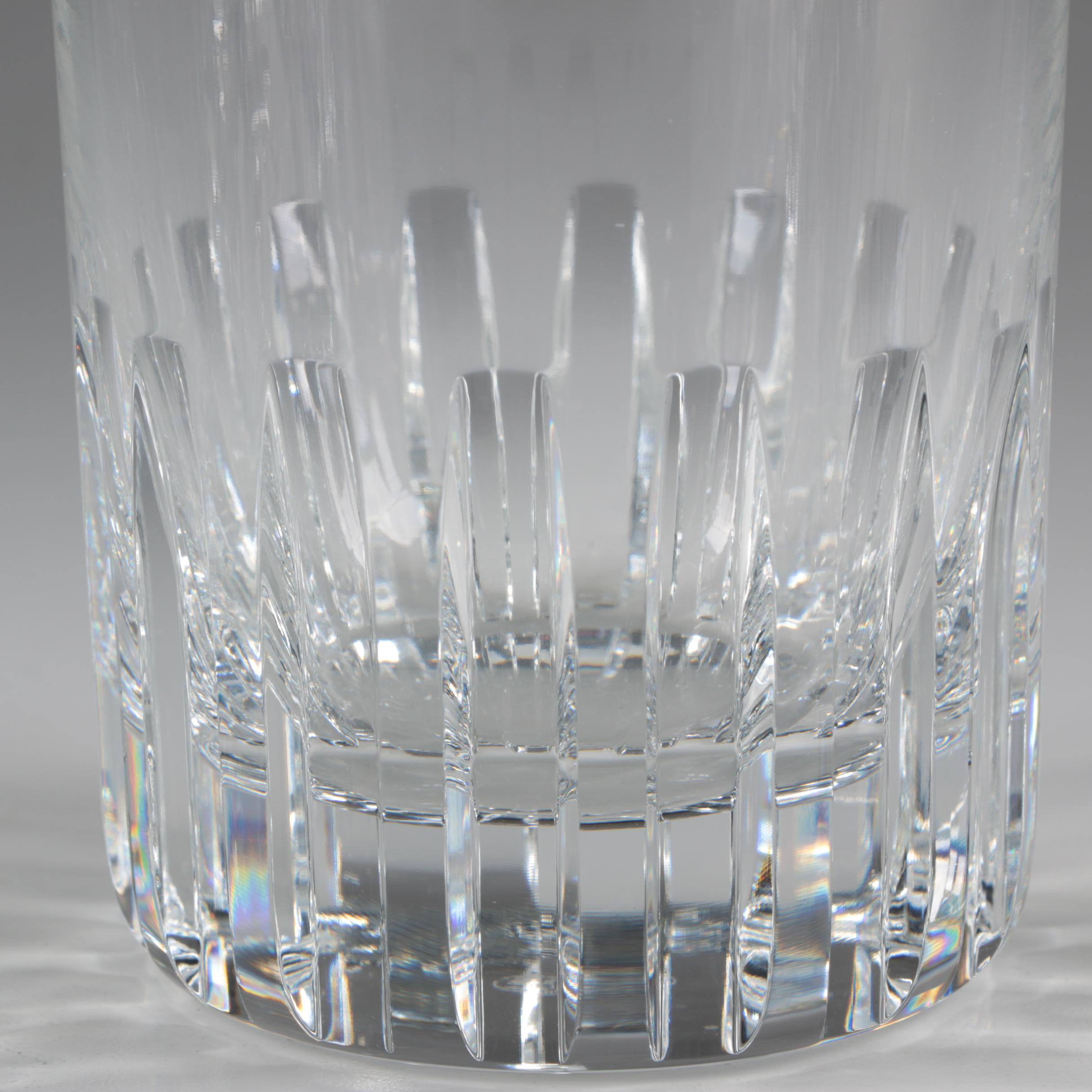Baccarat "Rotary" Crystal Tumblers with Highball and Old Fashioned