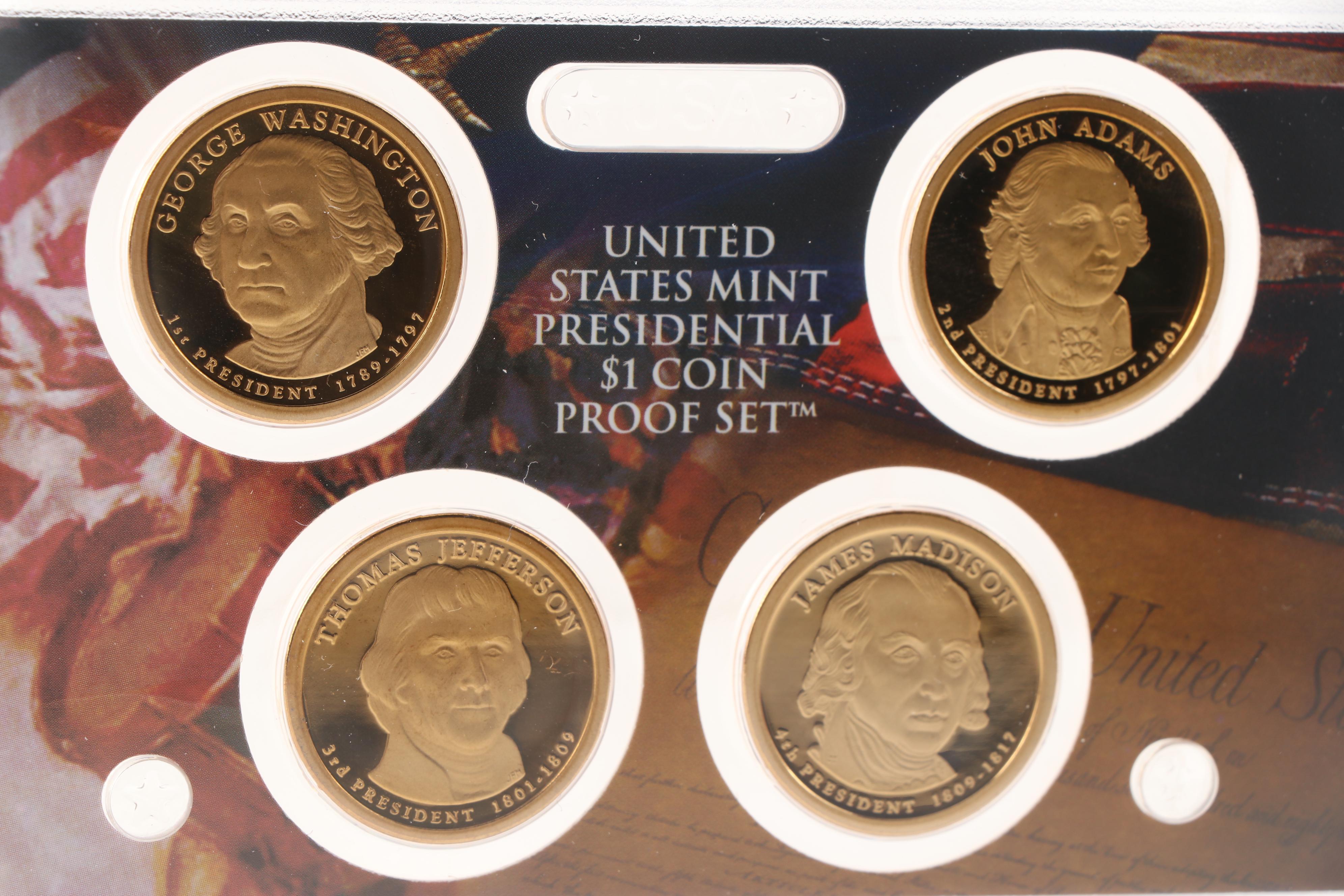 Group of Six United States Mint Presidential 1 Coin Proof Sets EBTH
