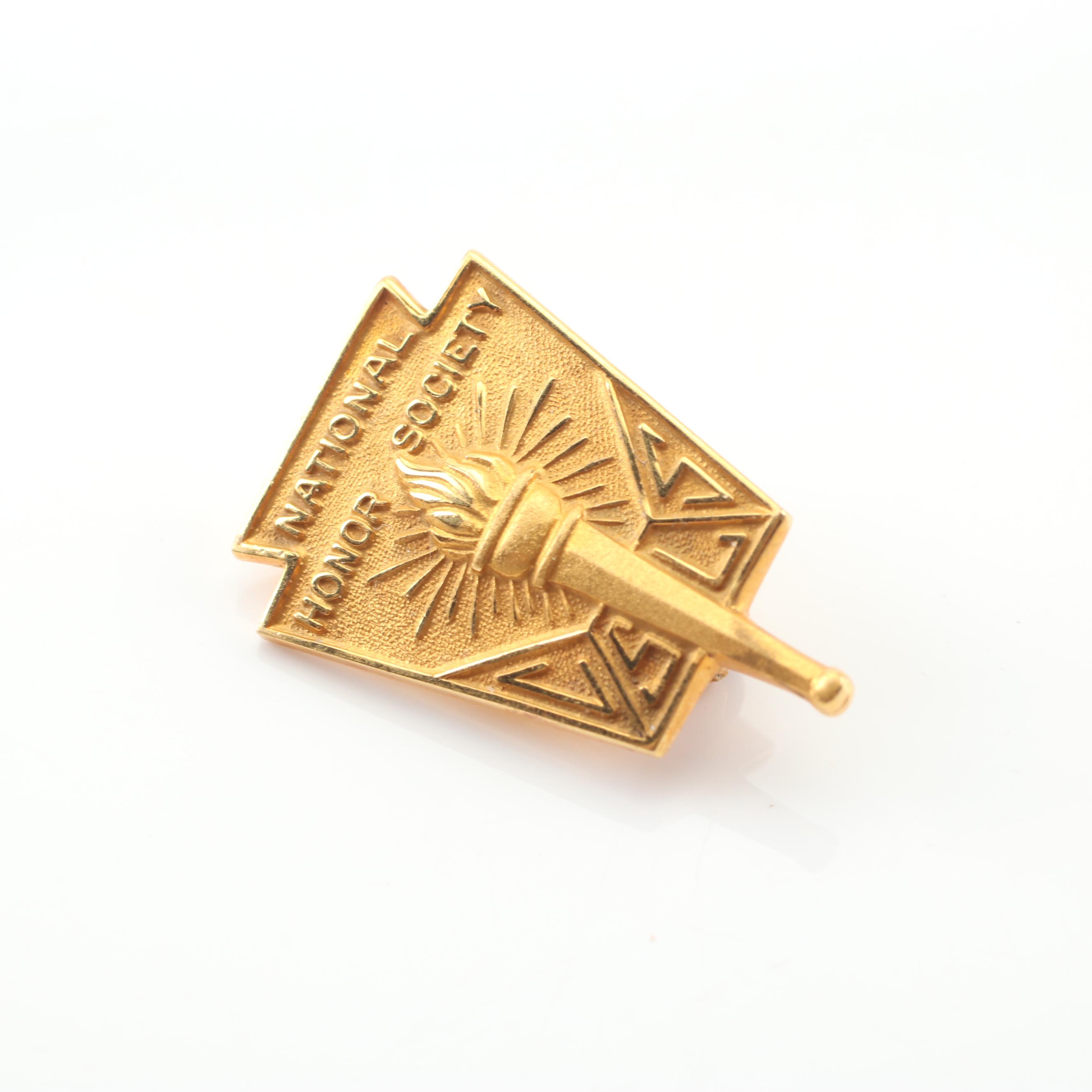10K Yellow Gold National Honor Society Pin EBTH