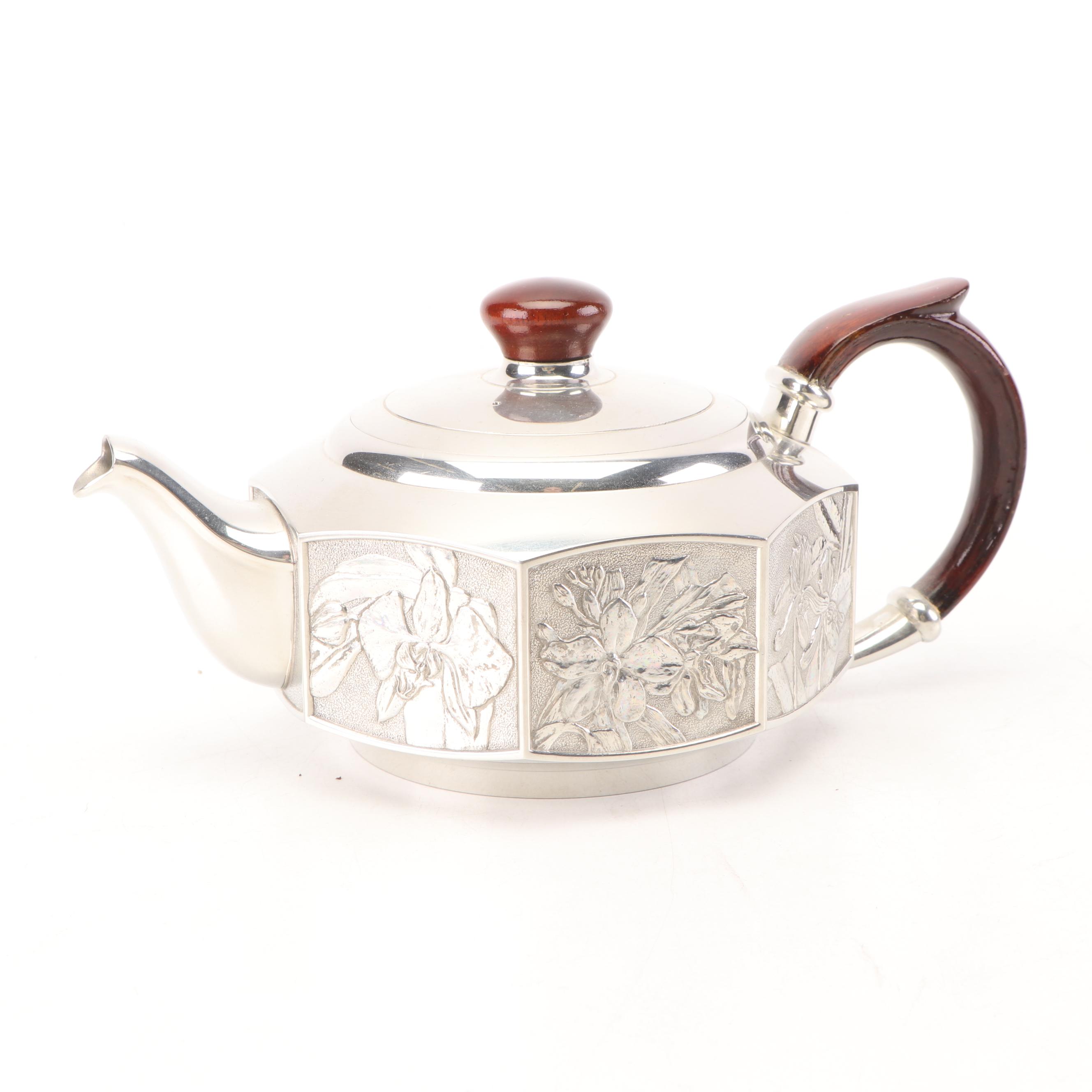 Royal Selangor Pewter Hollowware Teapot with Cream and Sugar Set EBTH