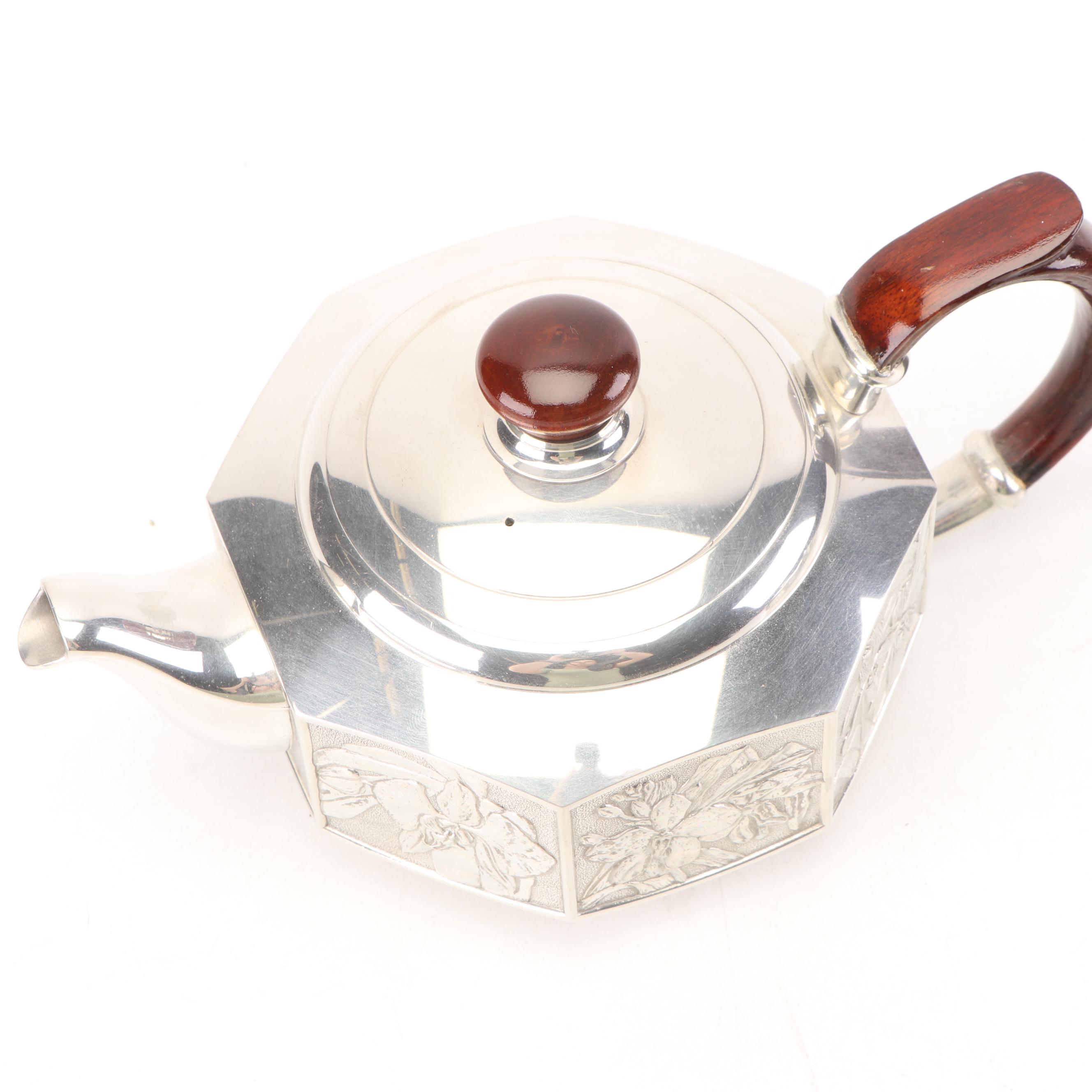 Royal Selangor Pewter Hollowware Teapot with Cream and Sugar Set EBTH