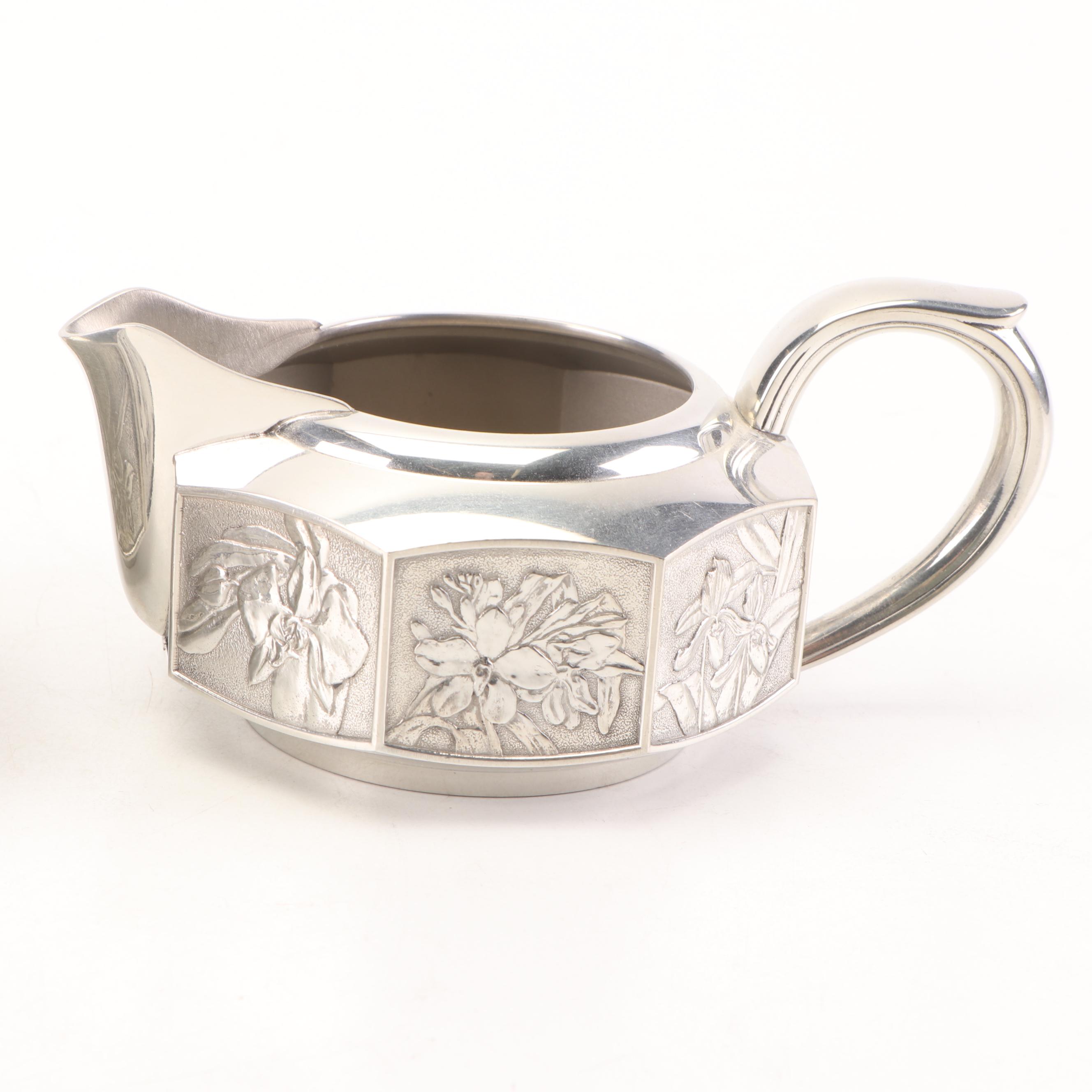 Royal Selangor Pewter Hollowware Teapot with Cream and Sugar Set EBTH