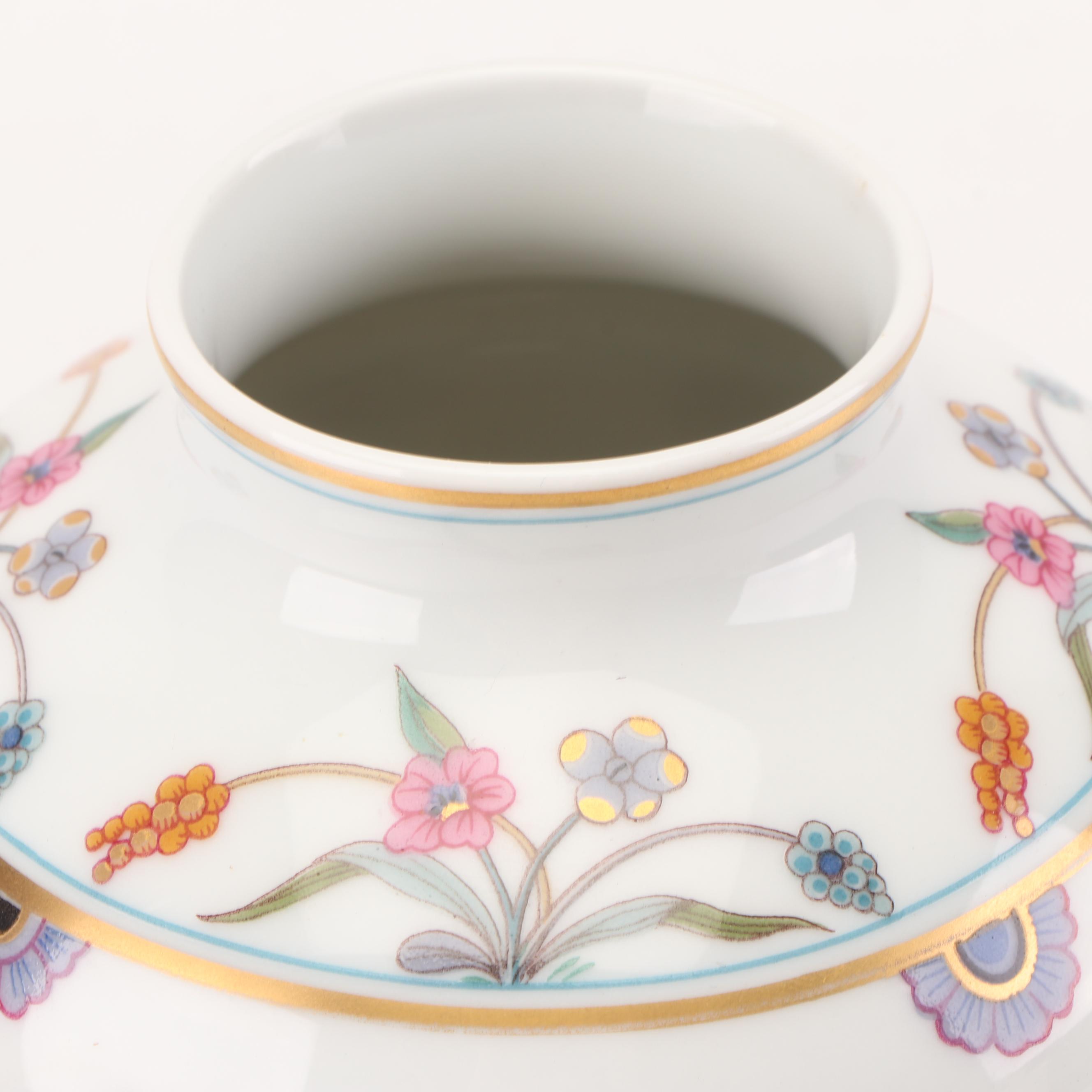 Haviland Limoges "Golden Quail" Porcelain Vase EBTH