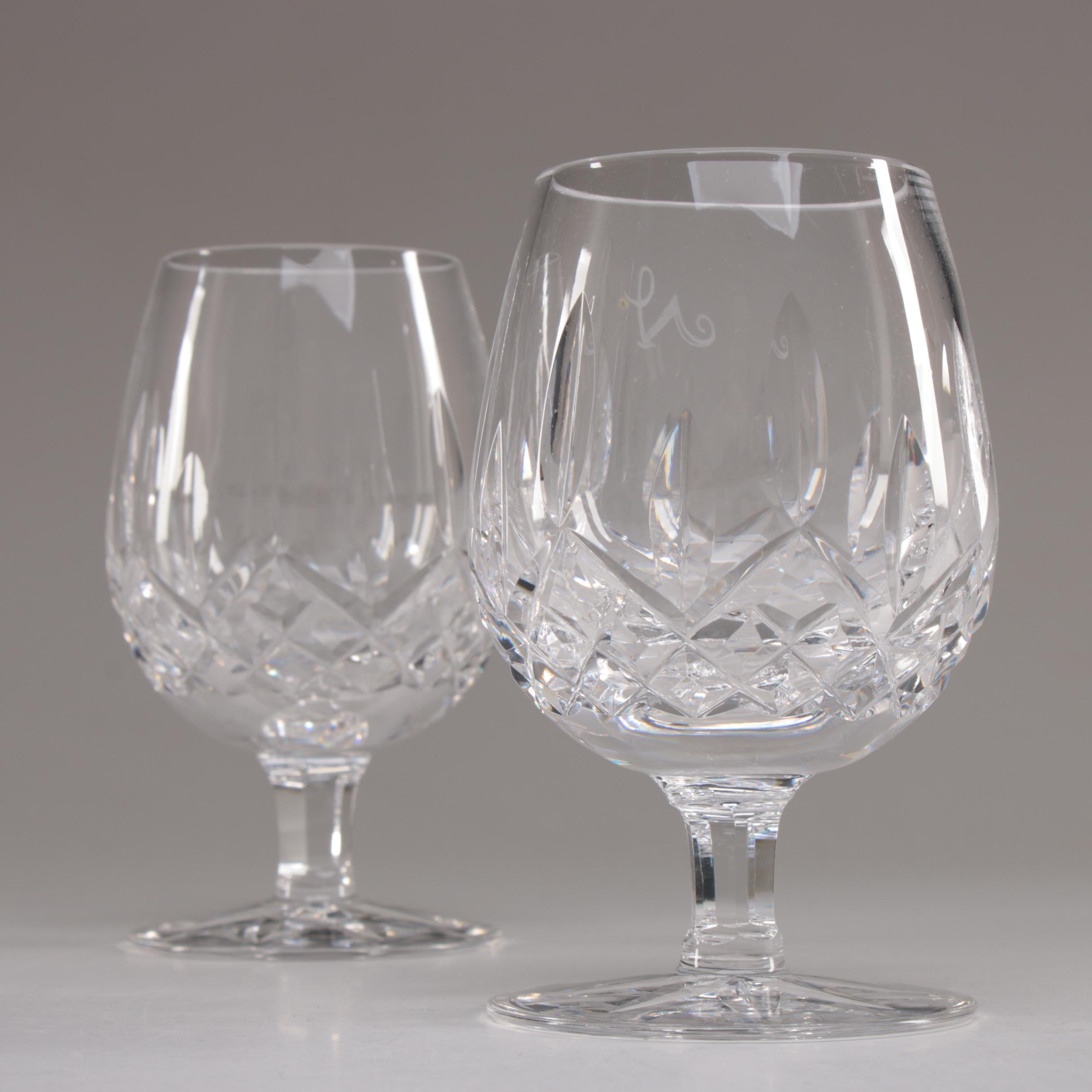 Waterford Crystal "Lismore" Small Brandy Snifters EBTH