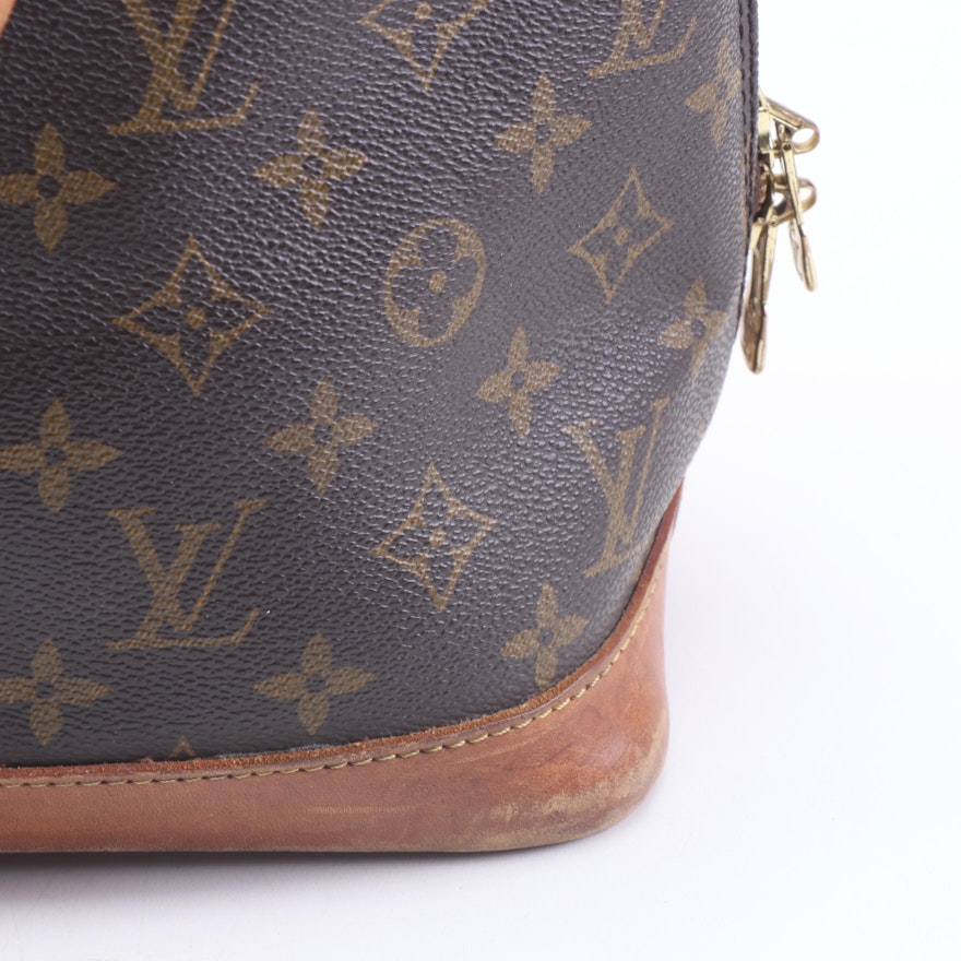 Louis Vuitton Paris Monogram Canvas Alma PM Bag with Shoulder Strap | EBTH