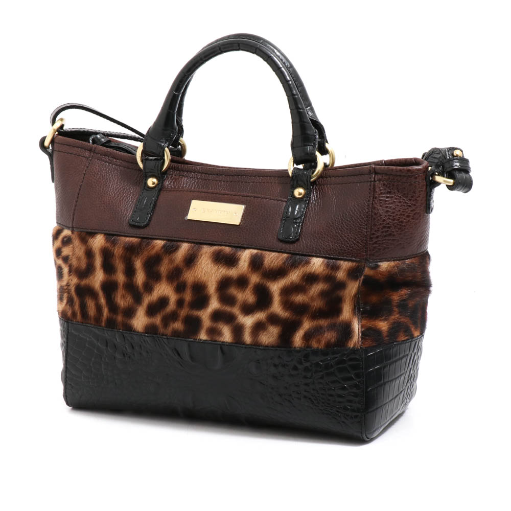 brahmin leopard handbag