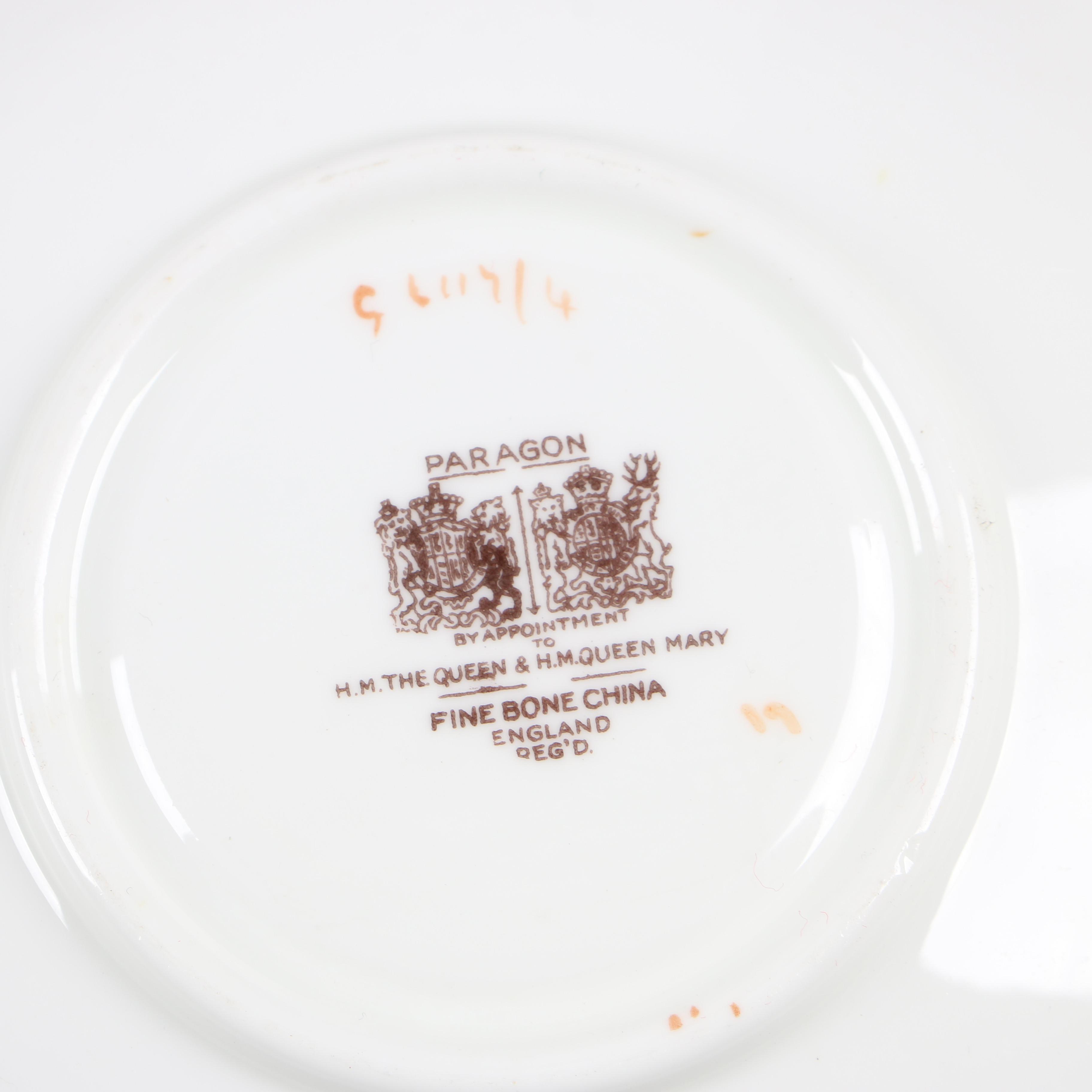 Paragon Floral Pattern Bone China Teacups and Saucers | EBTH