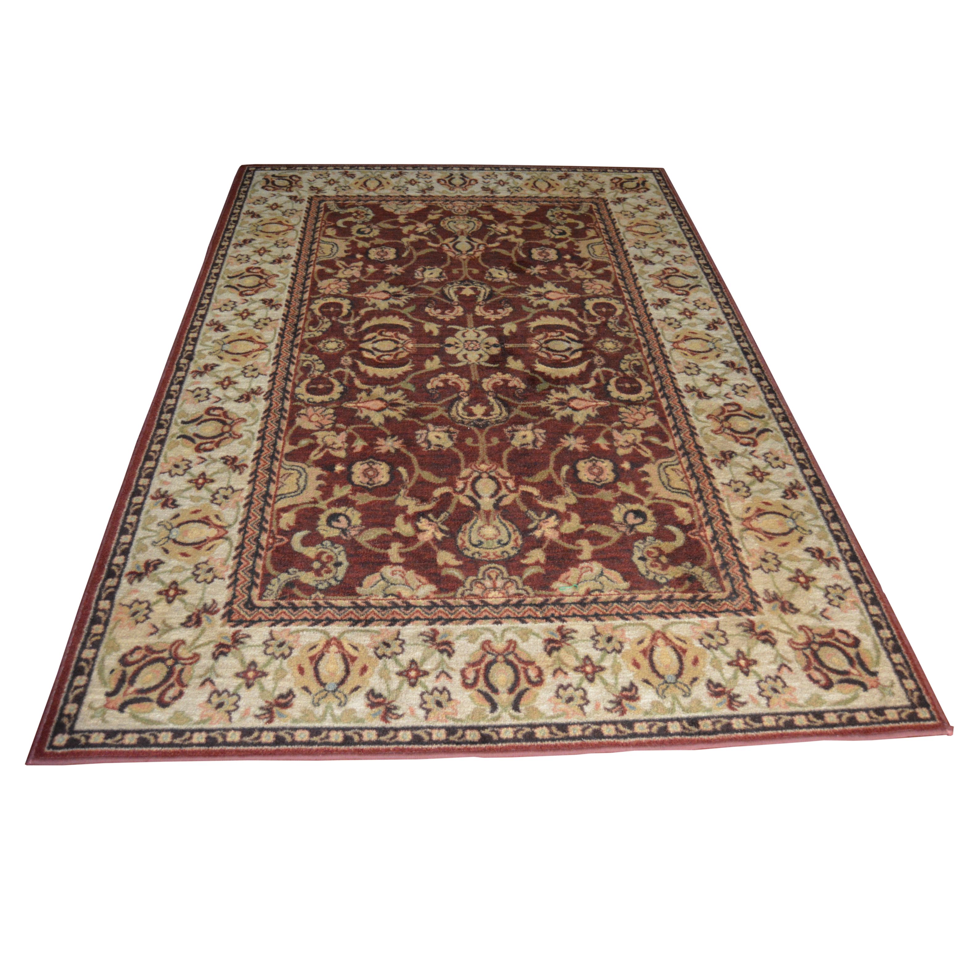 Machine Made Persian Style Wool Area Rug EBTH