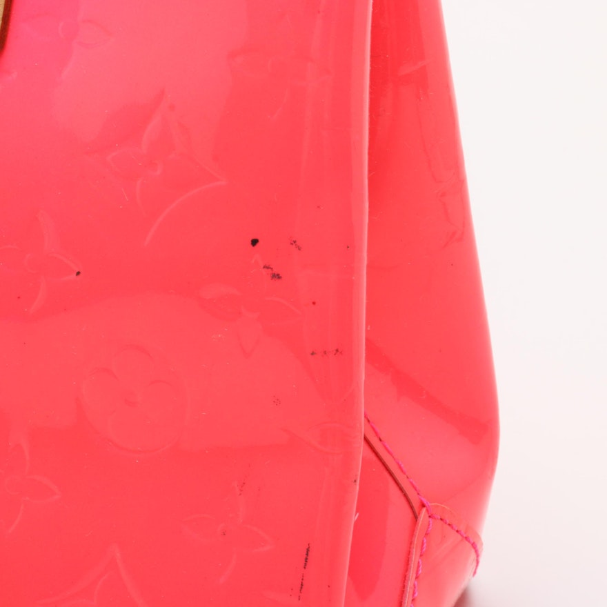Louis Vuitton Neon Pink Monogram Vernis Limited Edition Robert
