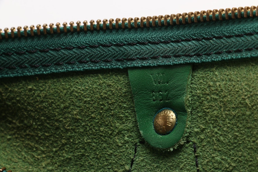 Louis Vuitton Borneo Green Epi Leather Speedy 35 Bag | EBTH