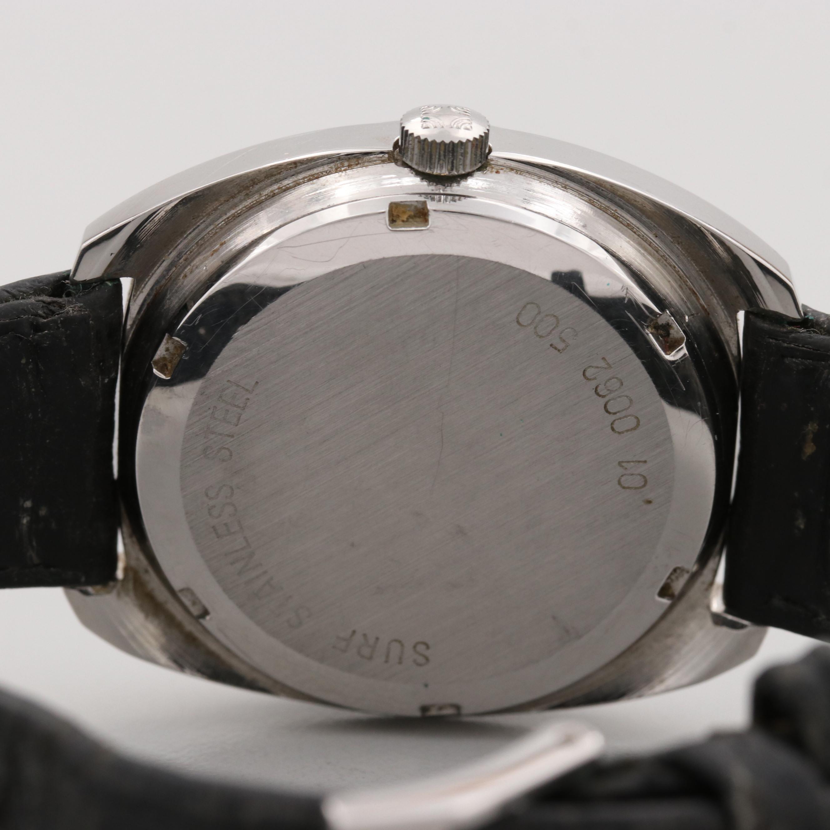 Vintage Movado Zenith Tuning Fork Electric Stainless Steel Wristwatch