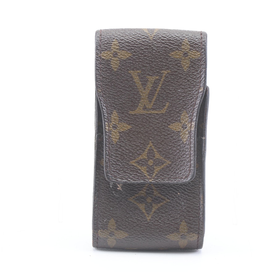Louis Vuitton Paris Monogram Canvas Wallet and Cell Phone Case | EBTH