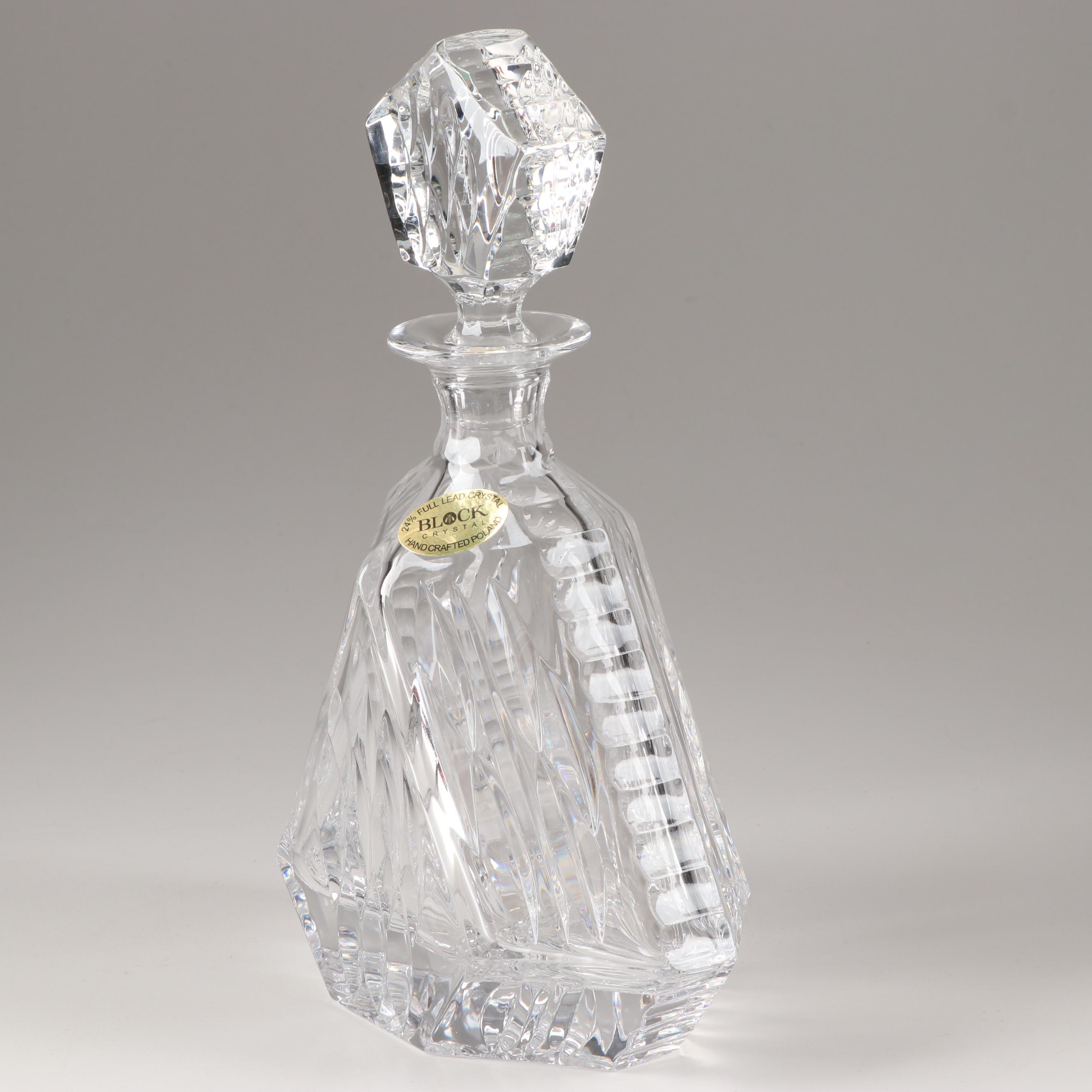 Block Crystal Decanter EBTH