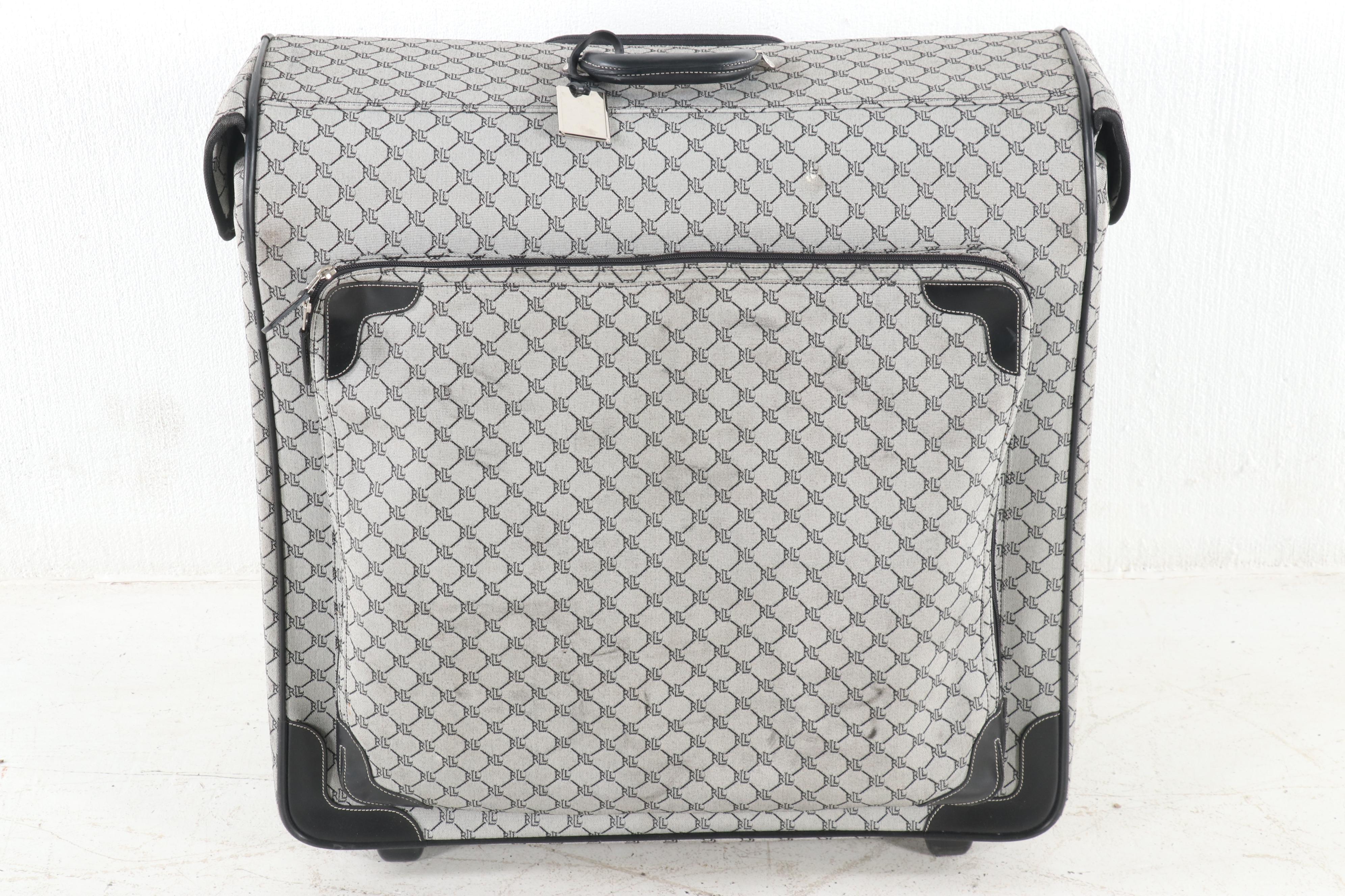 LAUREN Ralph Lauren Monogrammed Suitcase Luggage EBTH