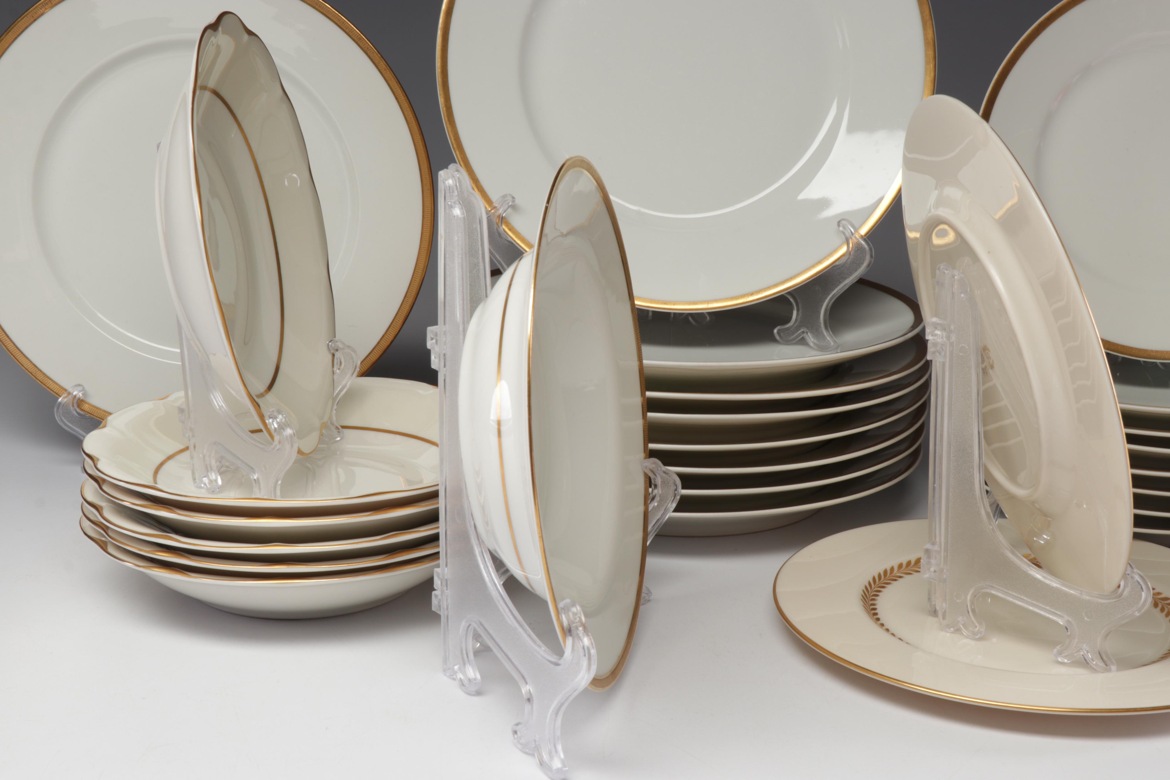 Haviland, Lenox and Wm Guerin & Co Gold Rimmed Porcelain Dishes EBTH