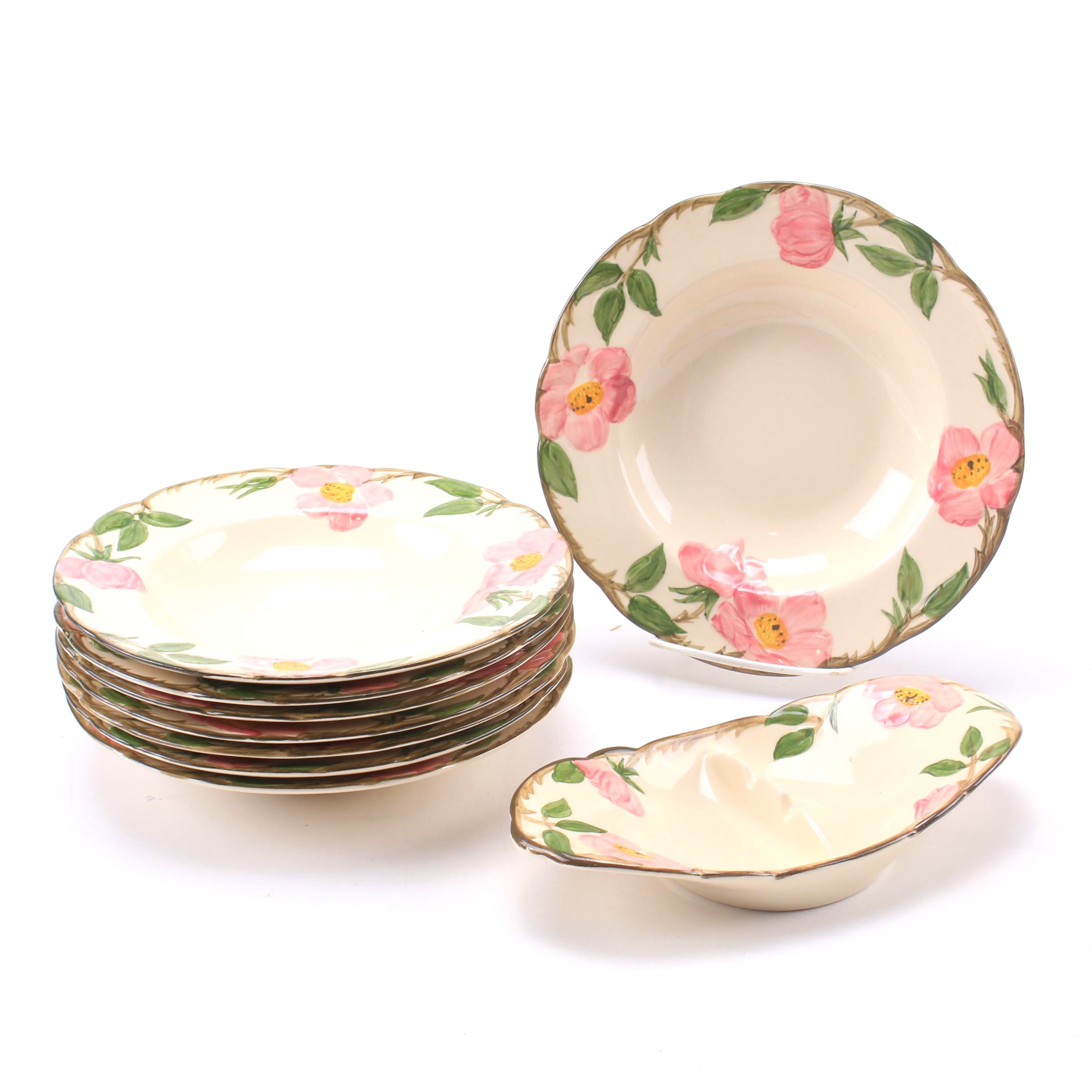Franciscan "Desert Rose" Soup Bowls and Ashtray EBTH