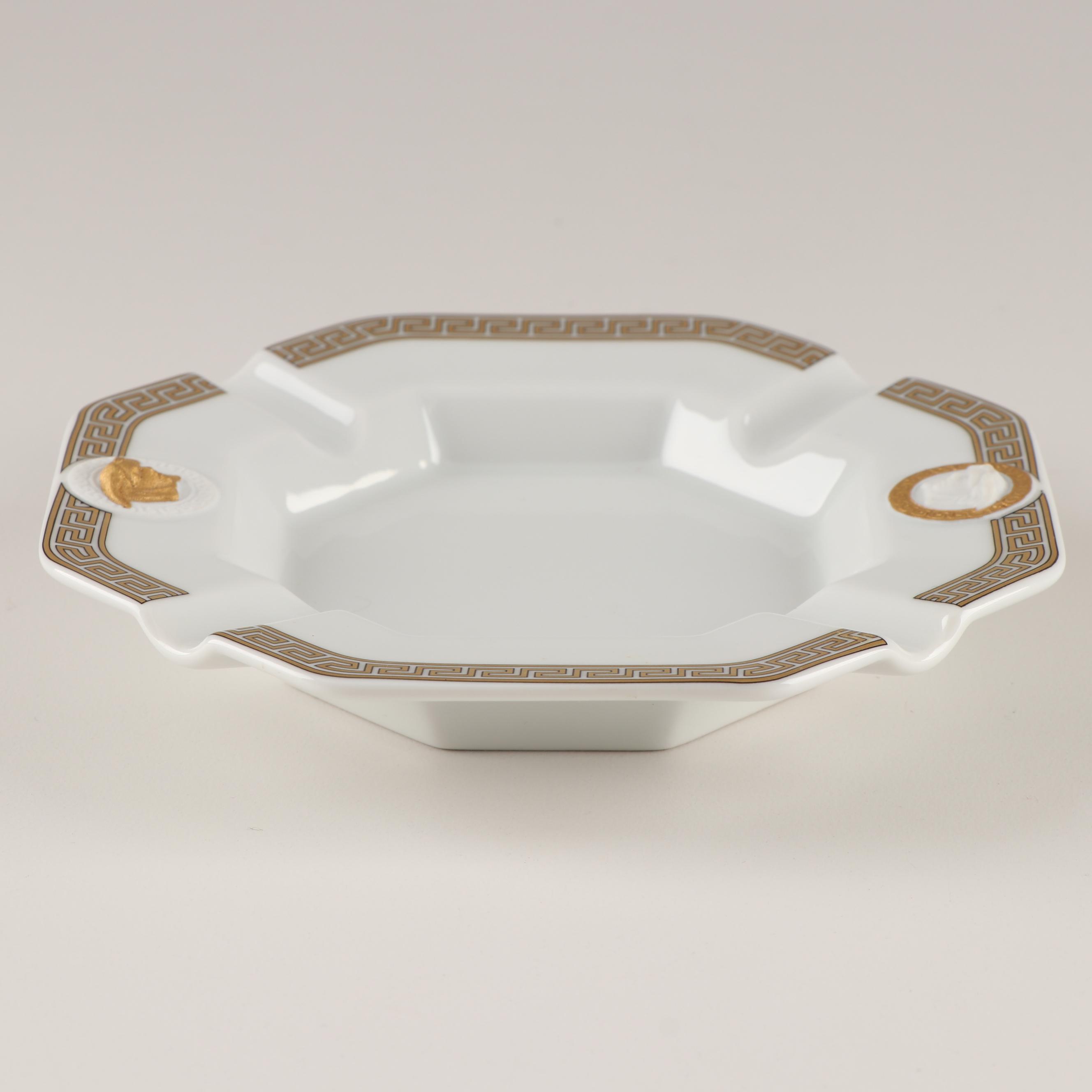 Versace for Rosenthal White" Ashtray EBTH