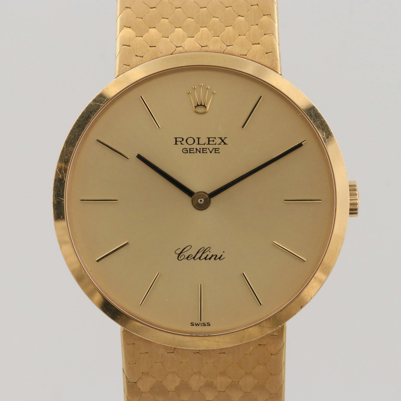 Vintage Rolex Cellini 18k Yellow Gold Stem Wind Wristwatch, 1976 | EBTH