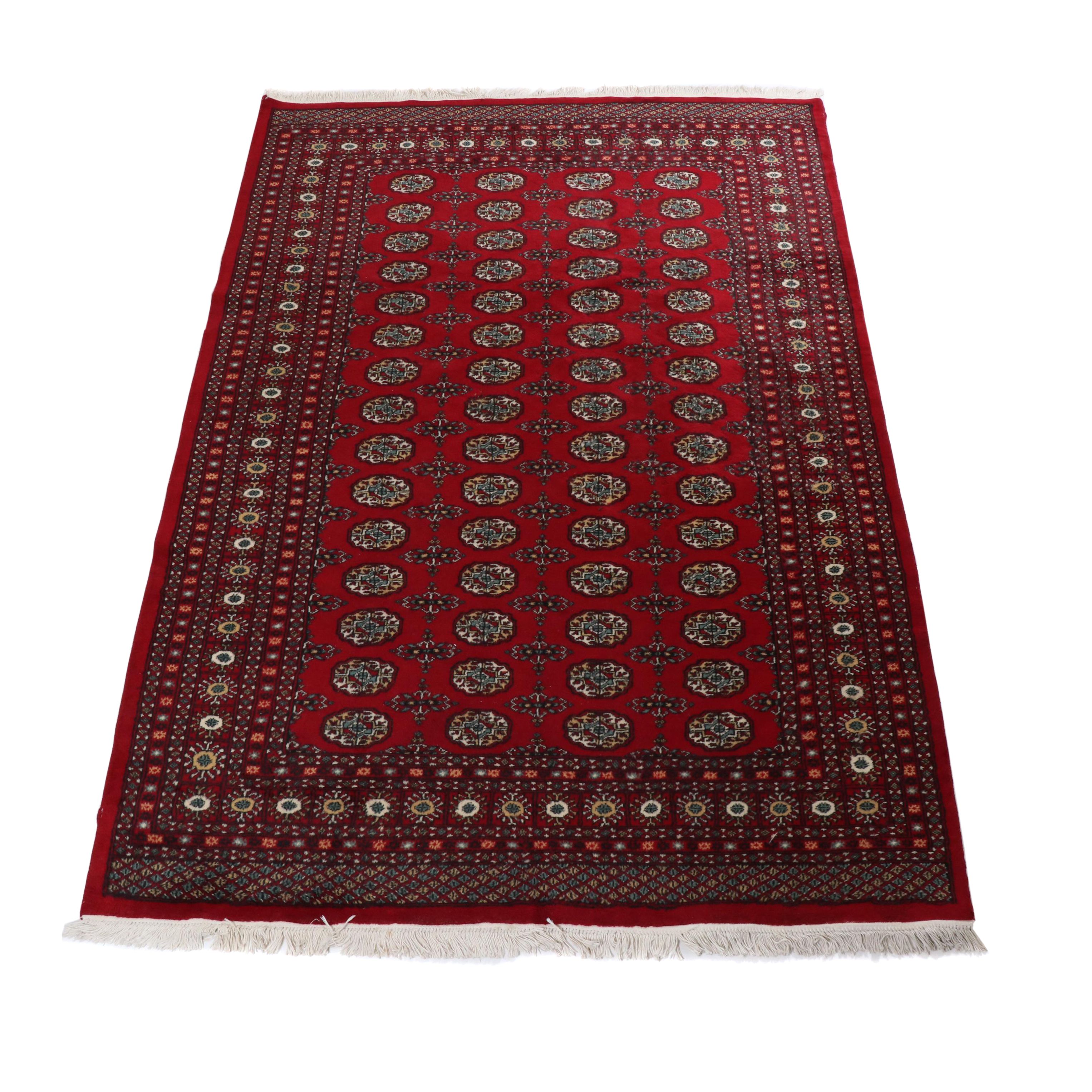 HandKnotted Pakistani Bokhara Wool Rug EBTH