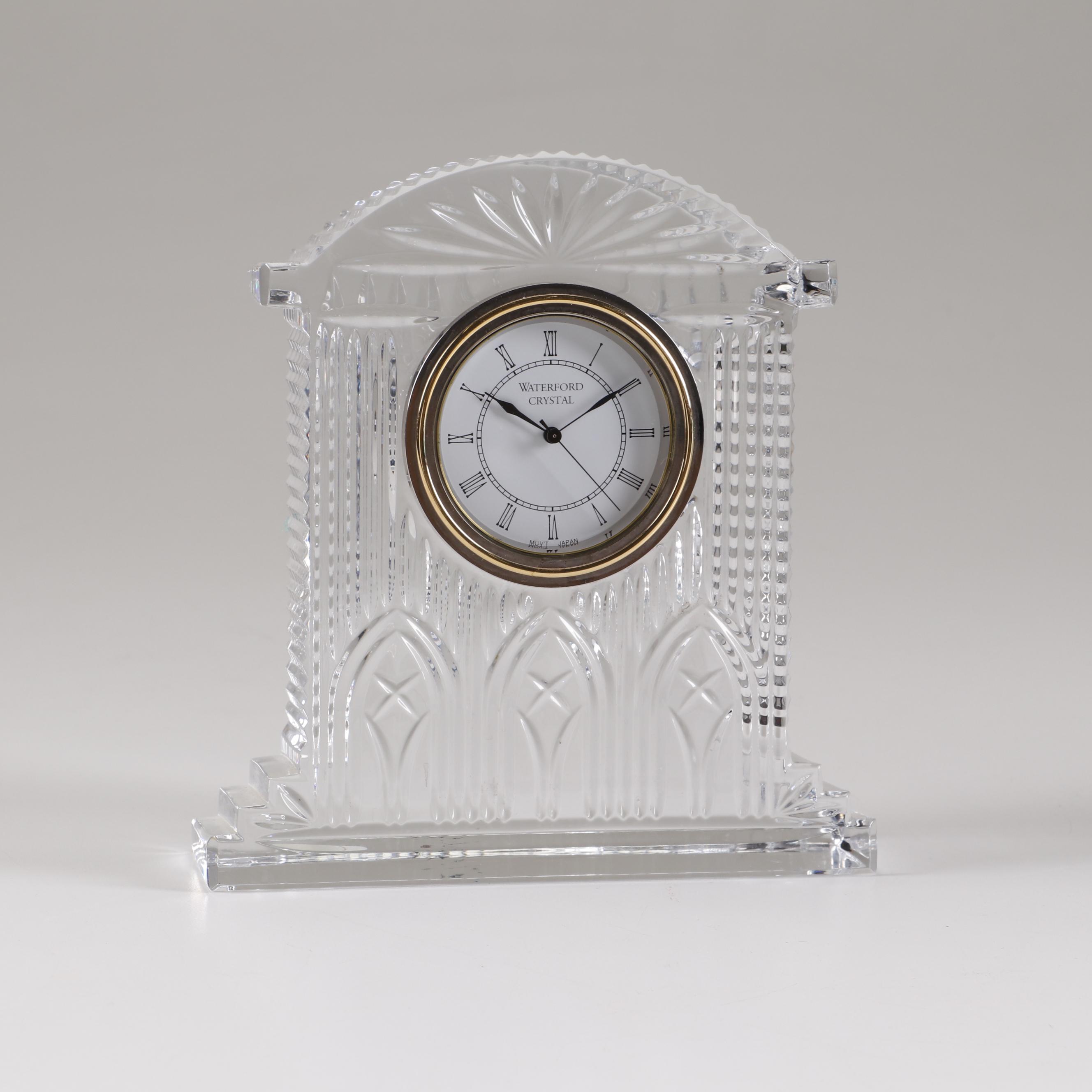 Waterford Crystal Desk Clock with Batteries EBTH